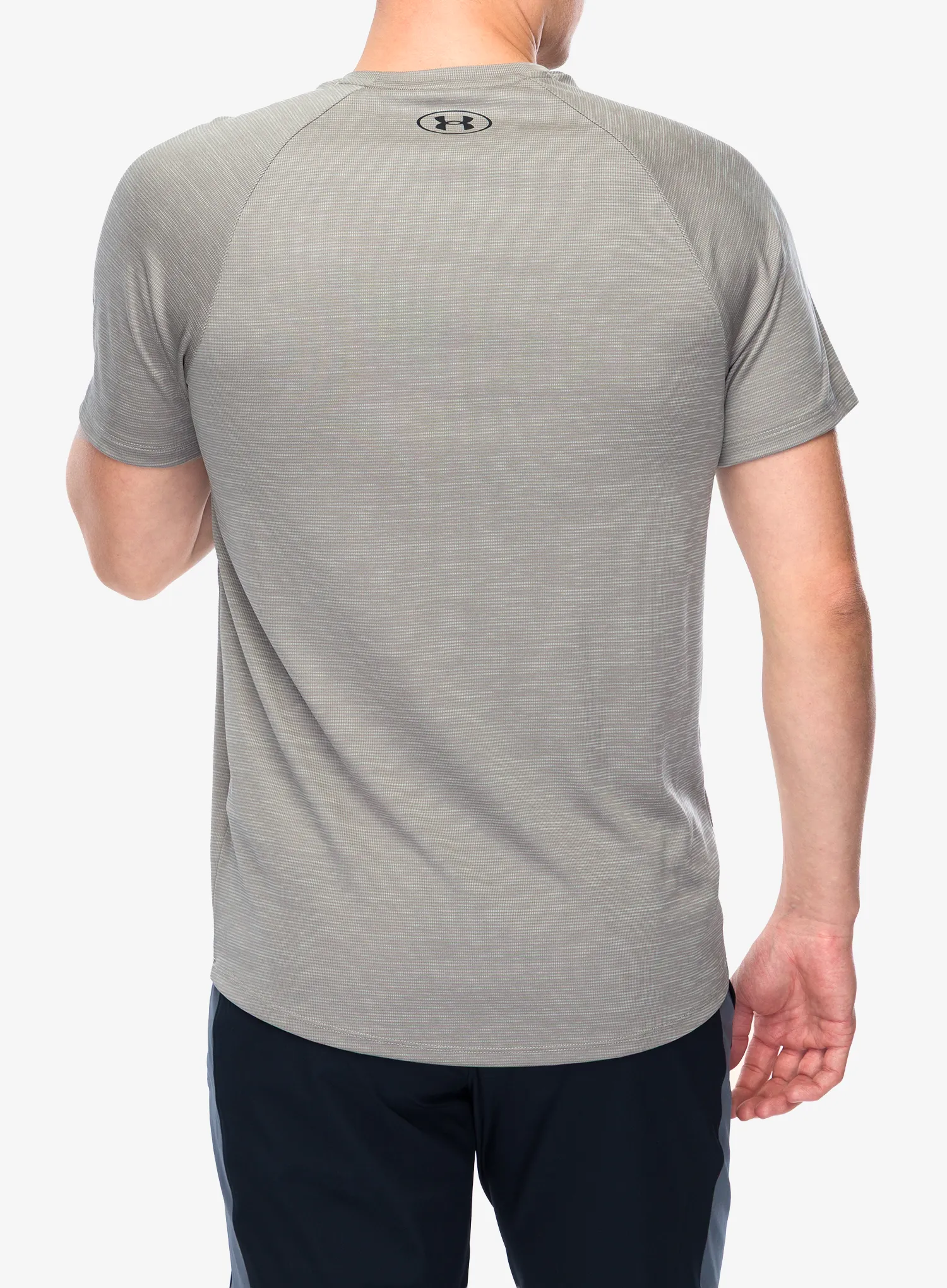 Tricou uscare rapida Under Armour Tech Textured S/S - taupe dusk/black