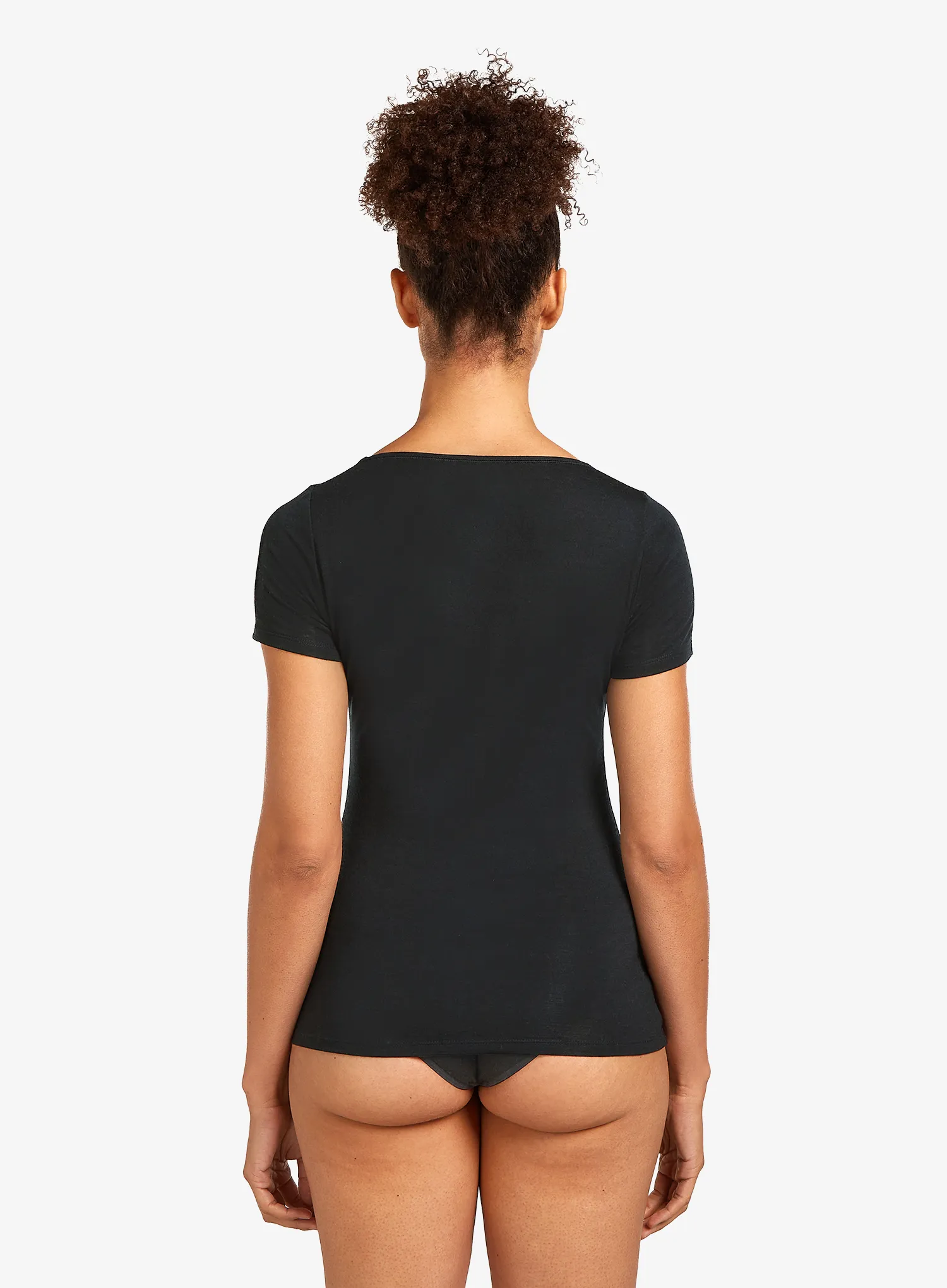 Tricou termic femei Icebreaker Siren SS Sweetheart - black