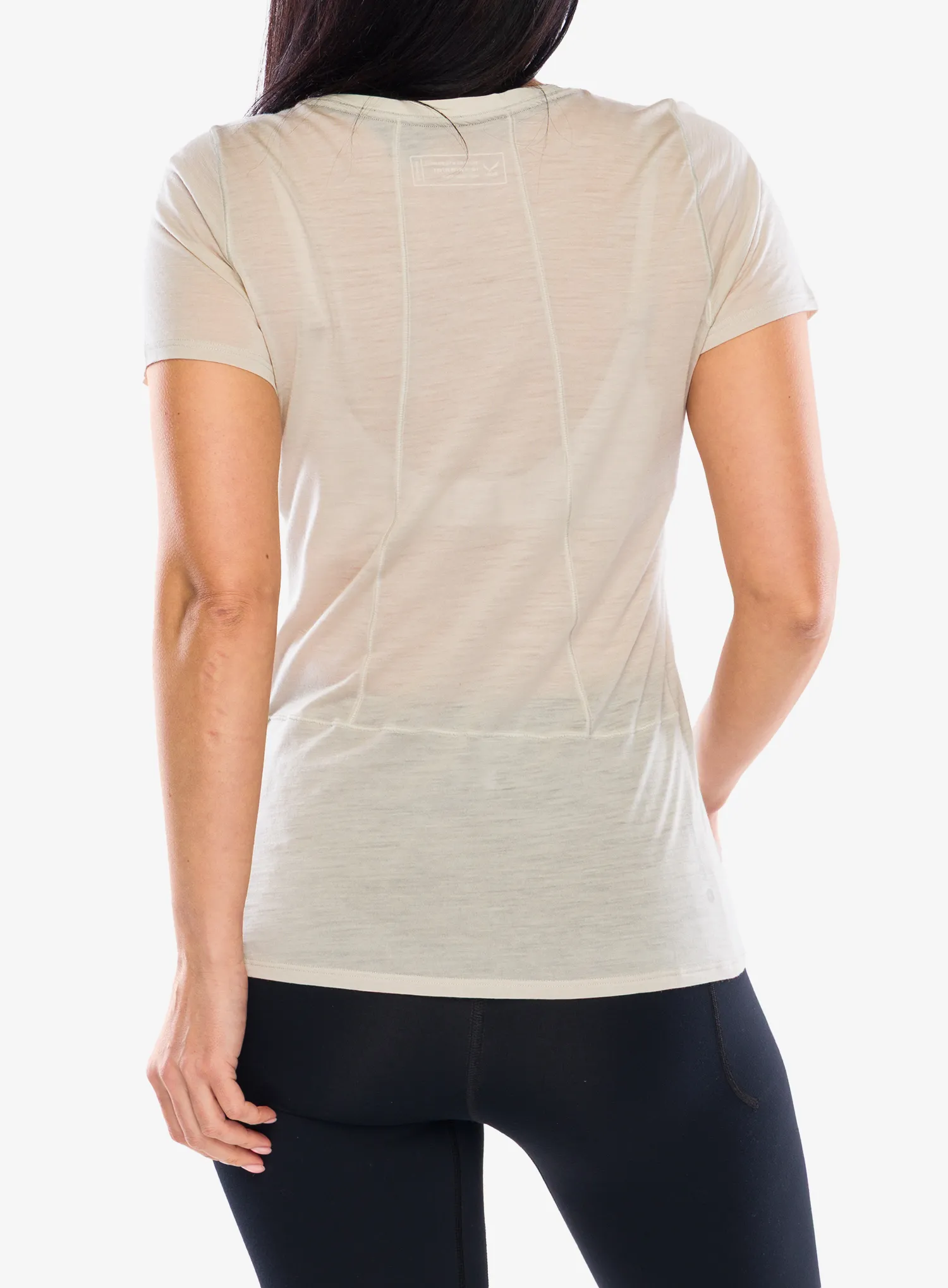Tricou termic femei Salewa Agner Merino T-shirt - oatmeal