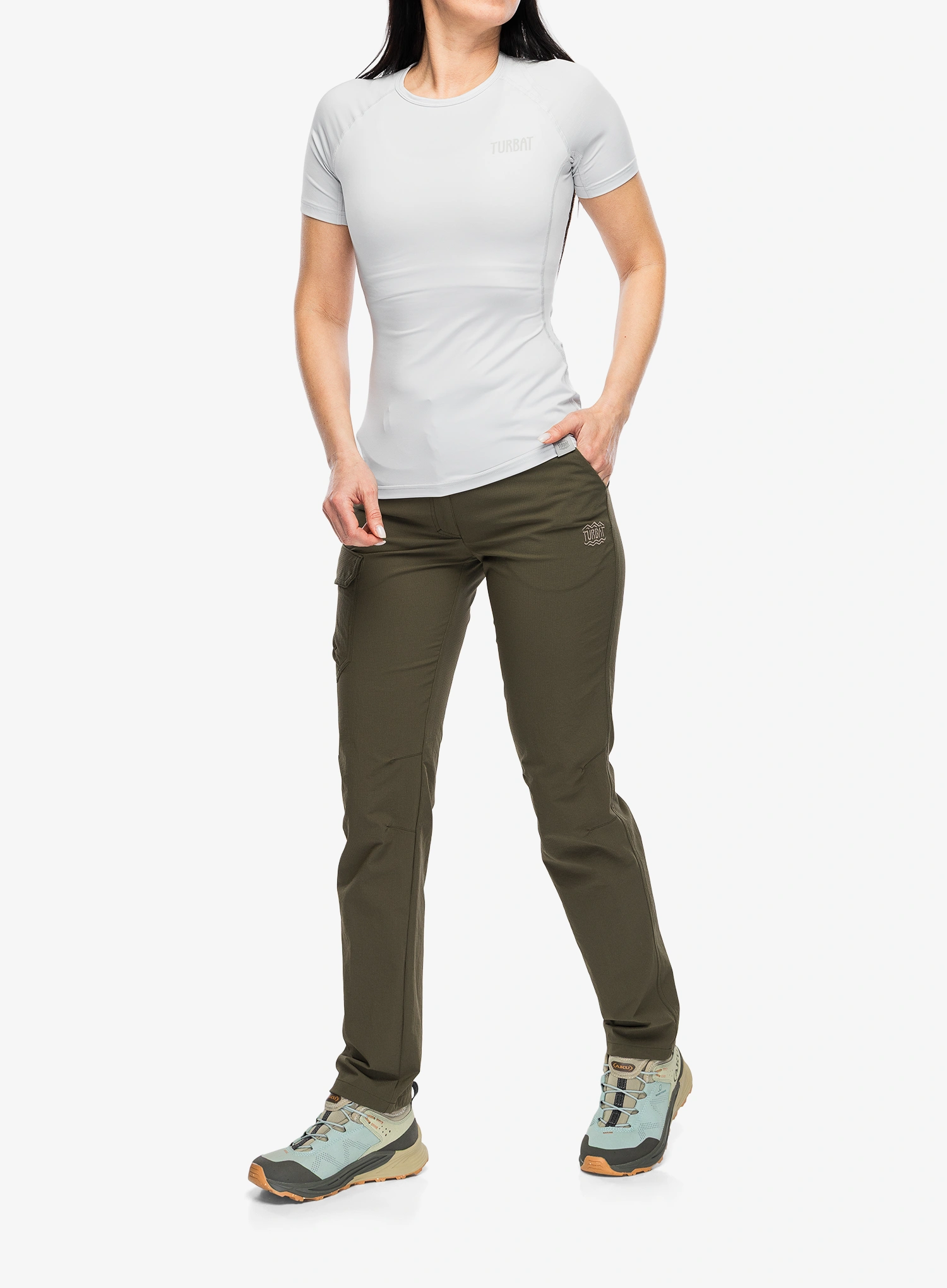 Tricou termic femei Turbat Hike Lite SS Thermo T-Shirt - glacier gray