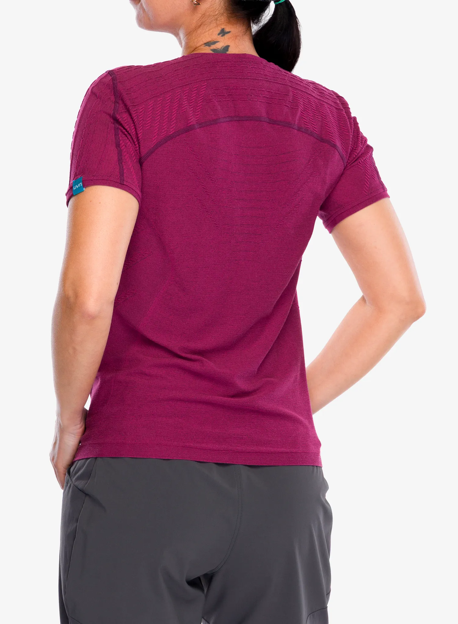 Tricou termic femei UYN Sparkcross Self Layer Ow Shirt SS - pink yarrow