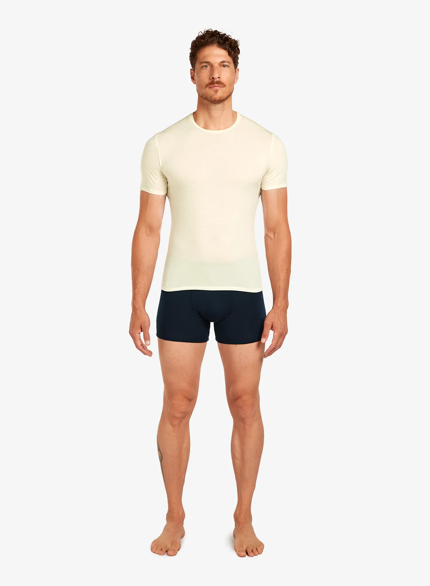 Tricou termic Icebreaker Anatomica S/S Crewe - undyed