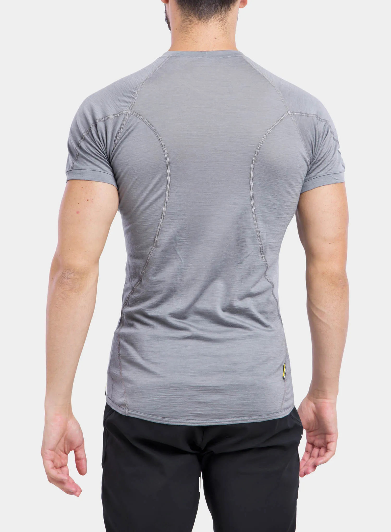 Tricou termic de corp barbati Sensor Merino Active Tee S/S - grey