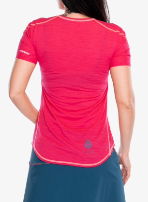 Tricou sport femei Crazy Shirt Exit - coralin