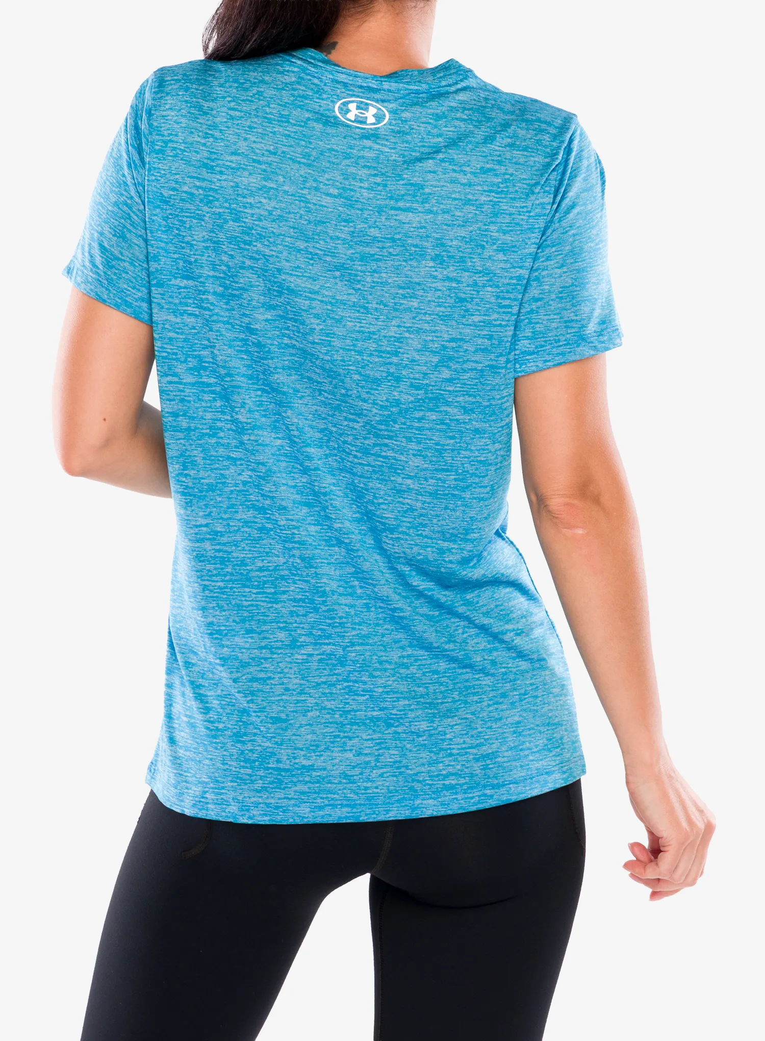 Tricou sport femei Under Armour UA Tech Twist SSC - ether blue/white