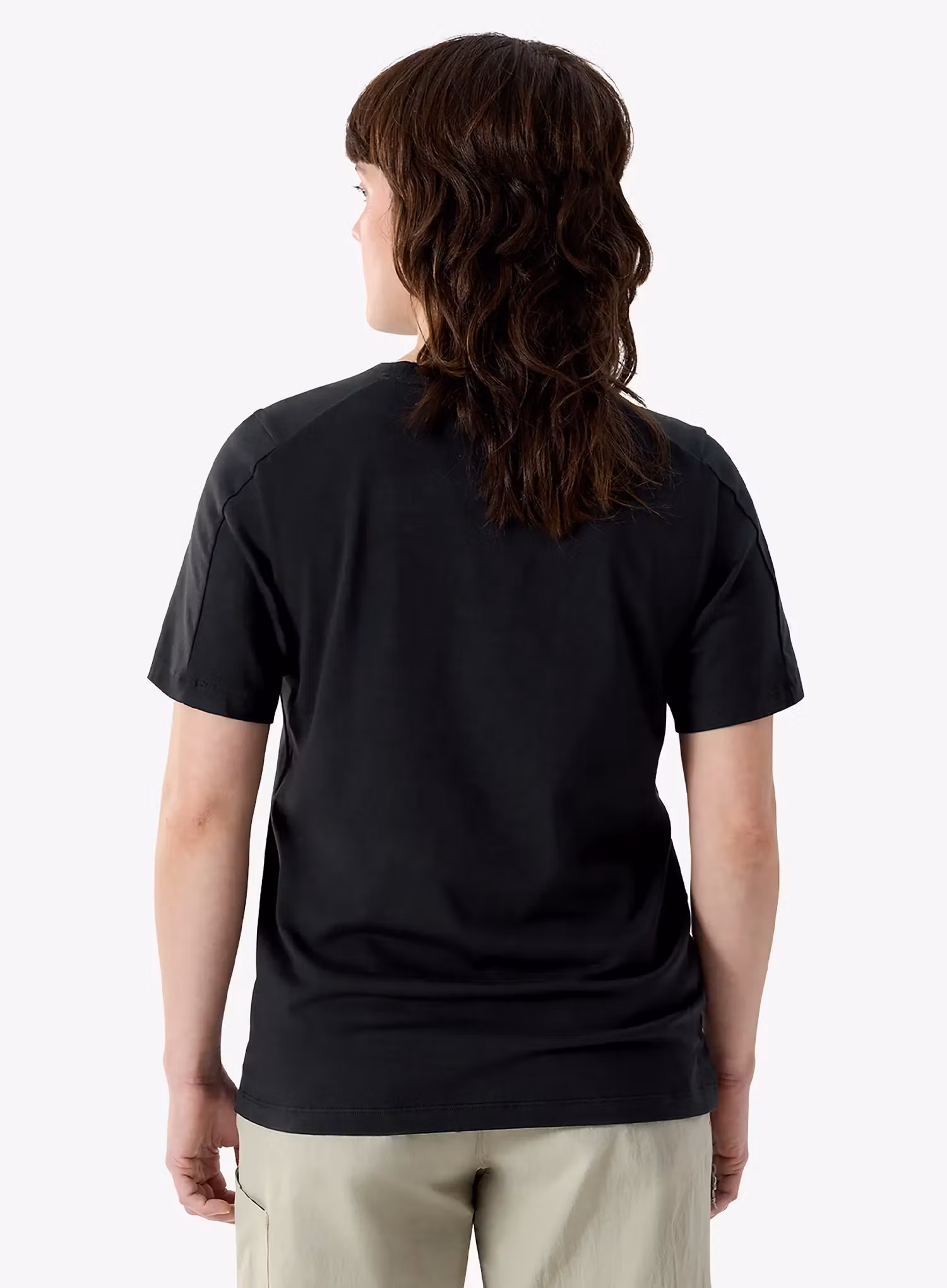 Tricou escaladă femei Arcteryx Kragg SL Cotton Heatmap Crew SS - black