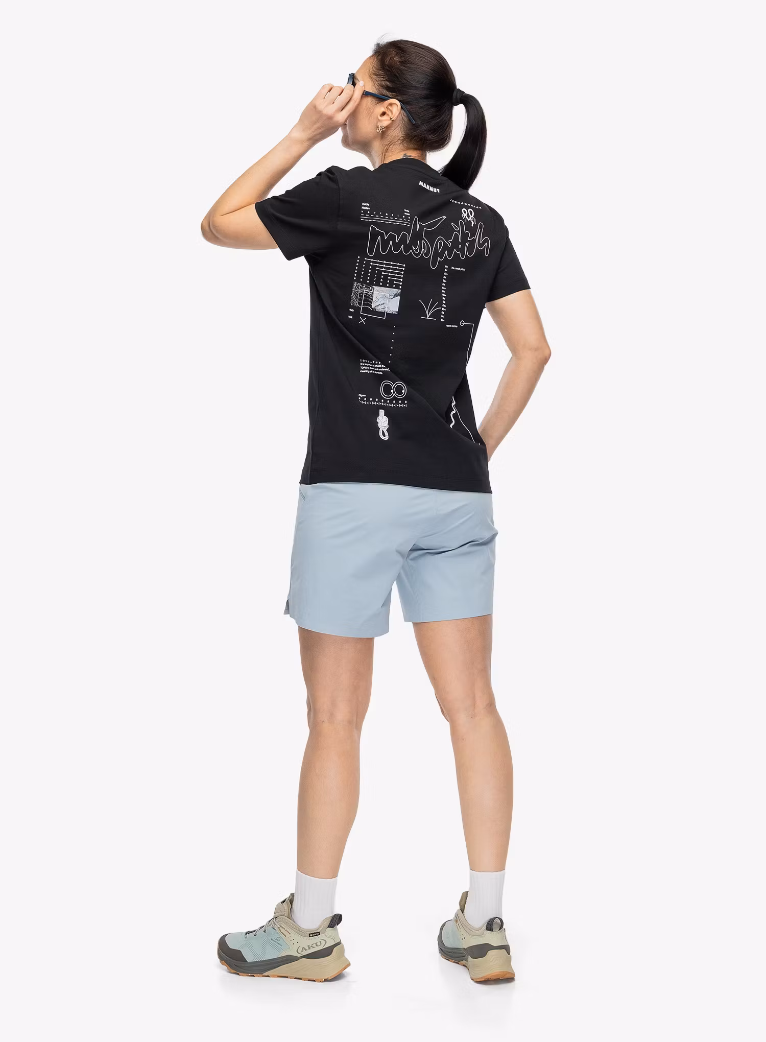 Tricou escaladă femei Mammut Mammut Base T-Shirt Multi-Pitch - black