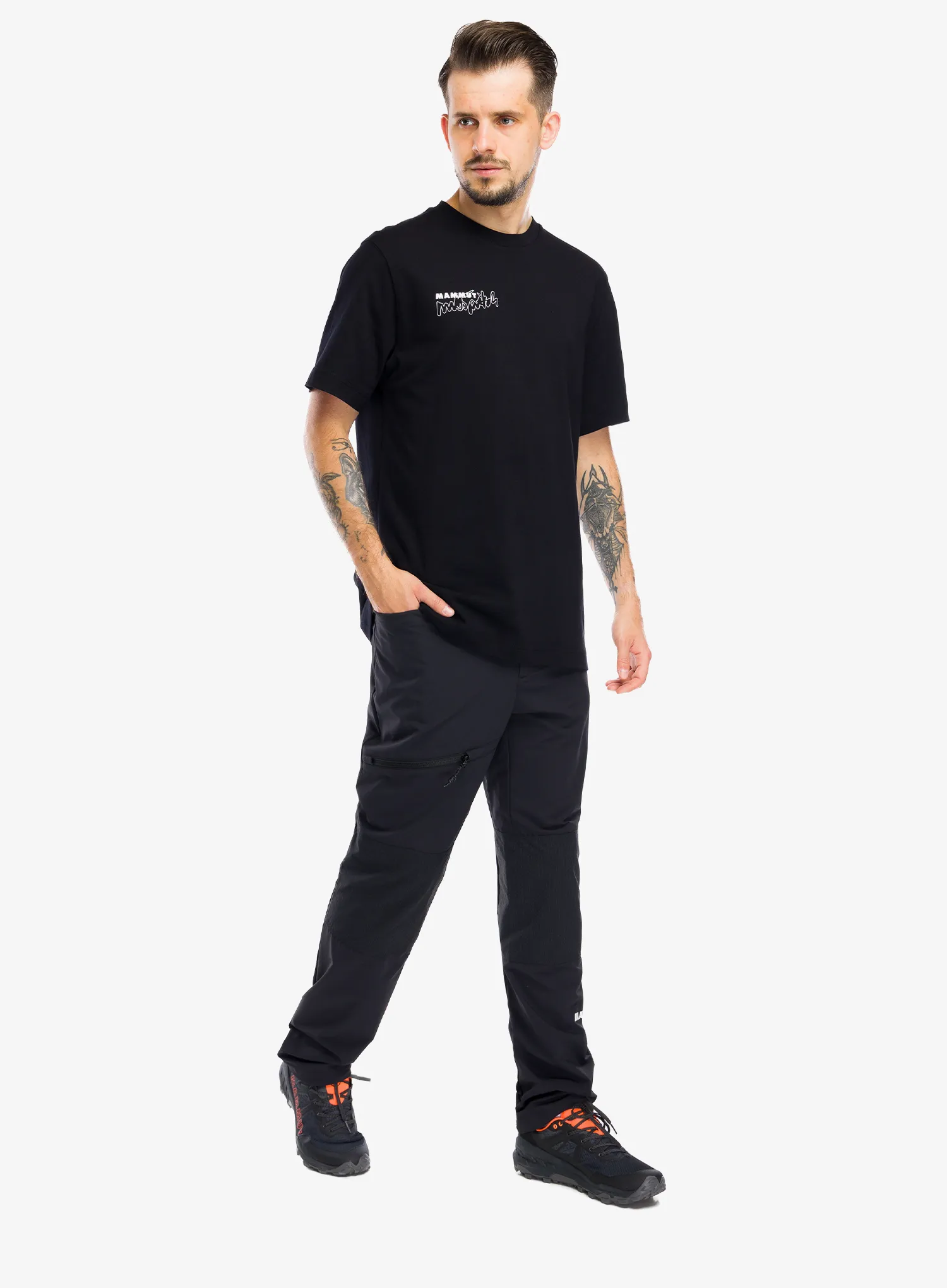 Tricou escaladă Mammut Mammut Base T-Shirt Multi-Pitch - black