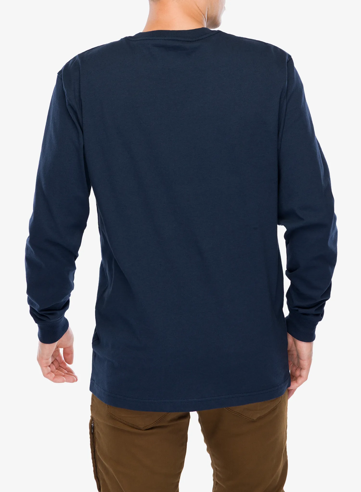 Tricou maneca lunga Carhartt Workwear Pocket T-Shirt L/S - navy
