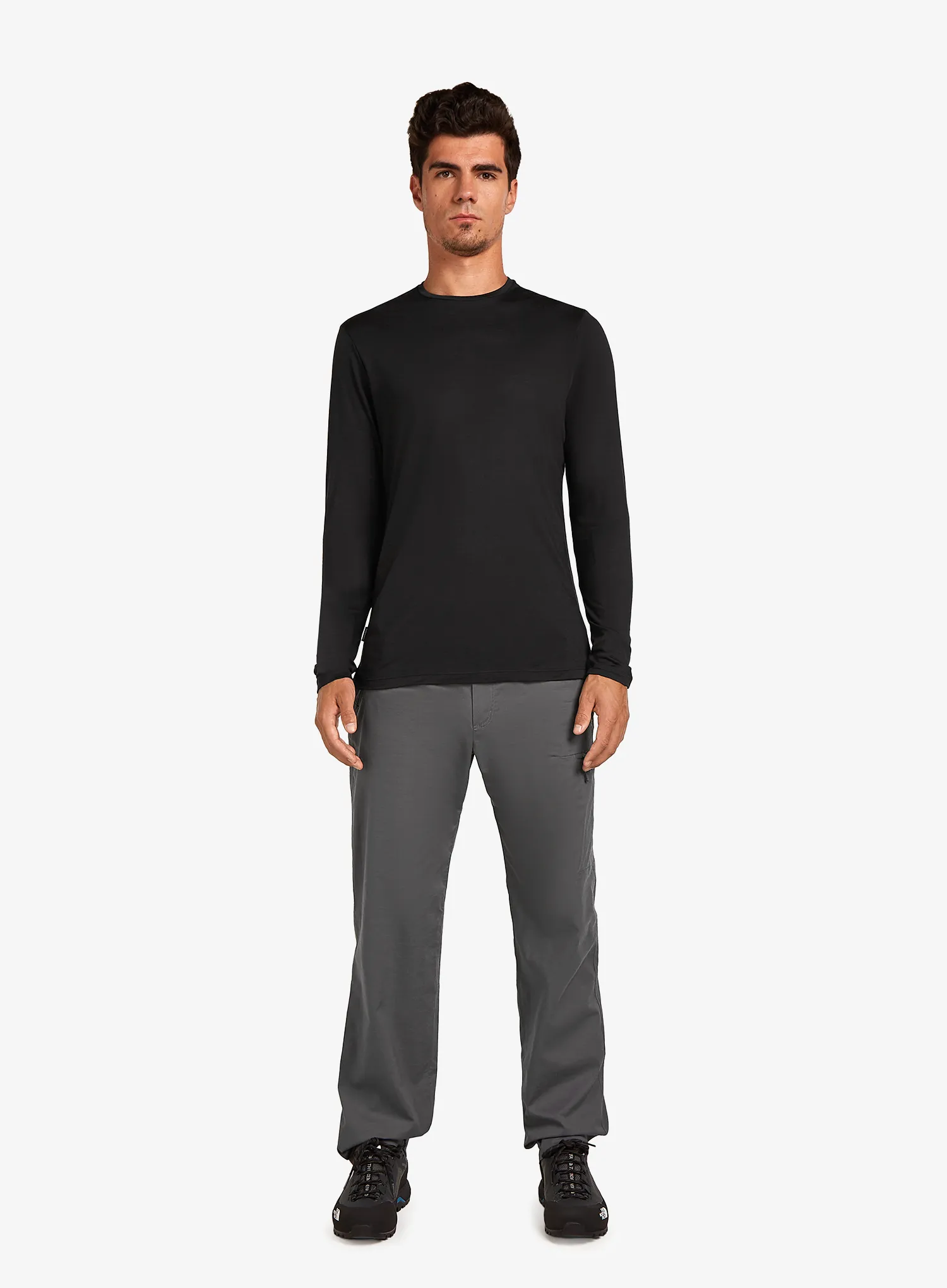 Tricou maneca lunga Icebreaker Merino 125 Cool-Lite Sphere III LS Tee - black