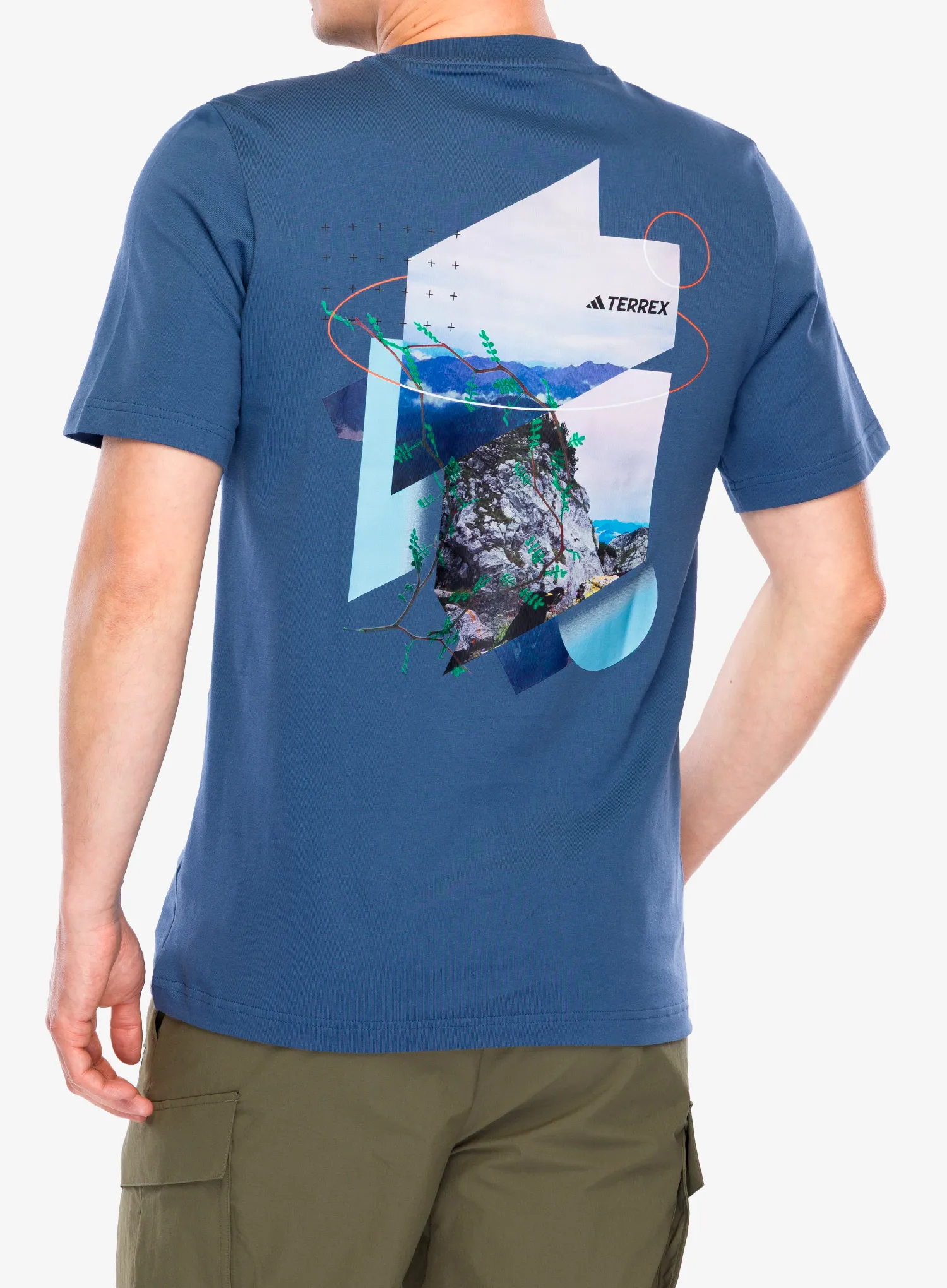 Tricou cu imprimeu adidas TERREX Back Graphic T-Shirt - wonder steel