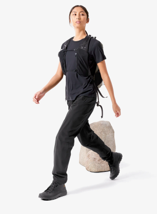 Tricou cu imprimeu femei Arcteryx Sunna Speed Bird Crew SS - black
