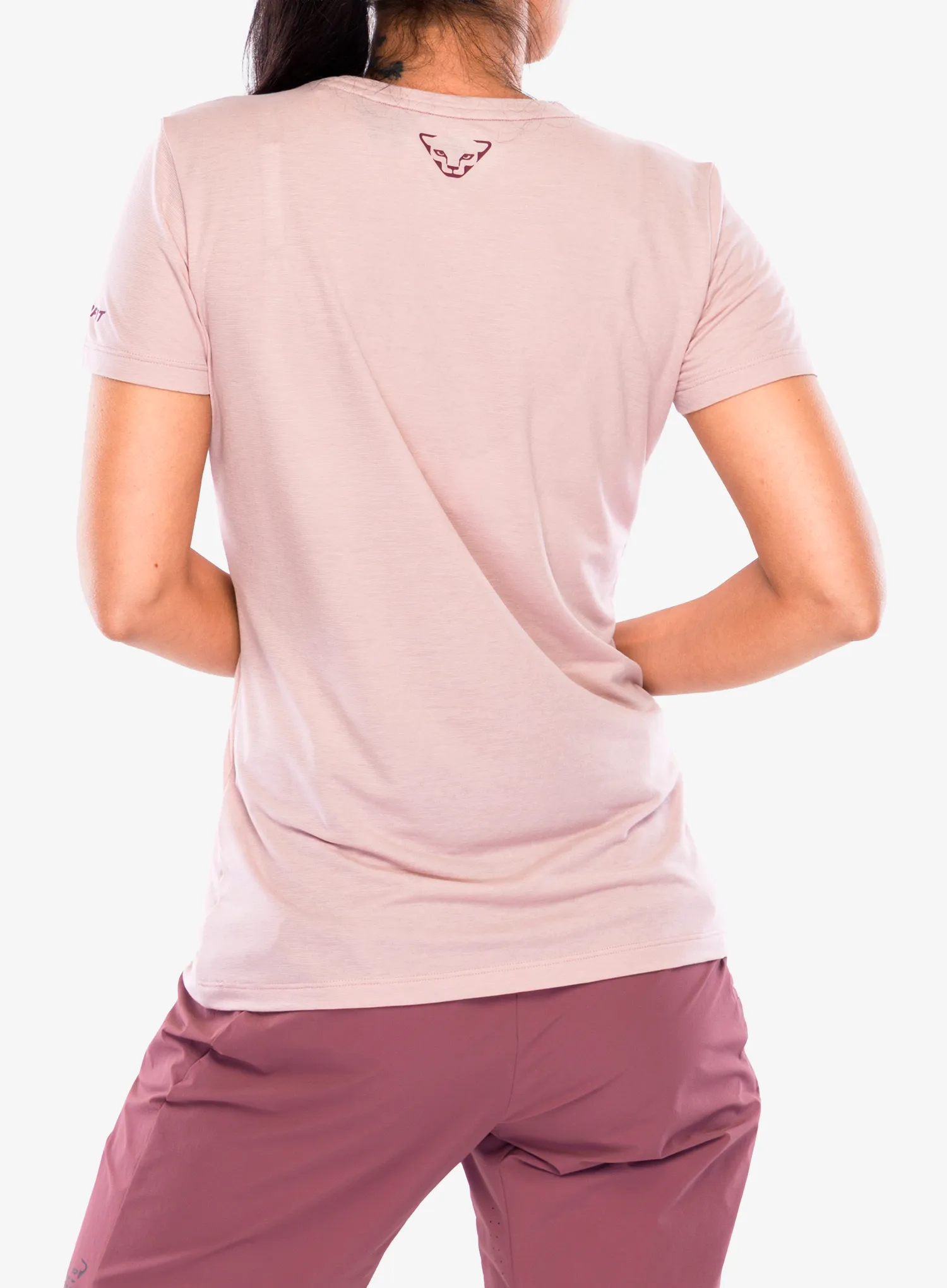 Tricou cu imprimeu femei Dynafit Transalper Graphic S/S Tee - pale rose