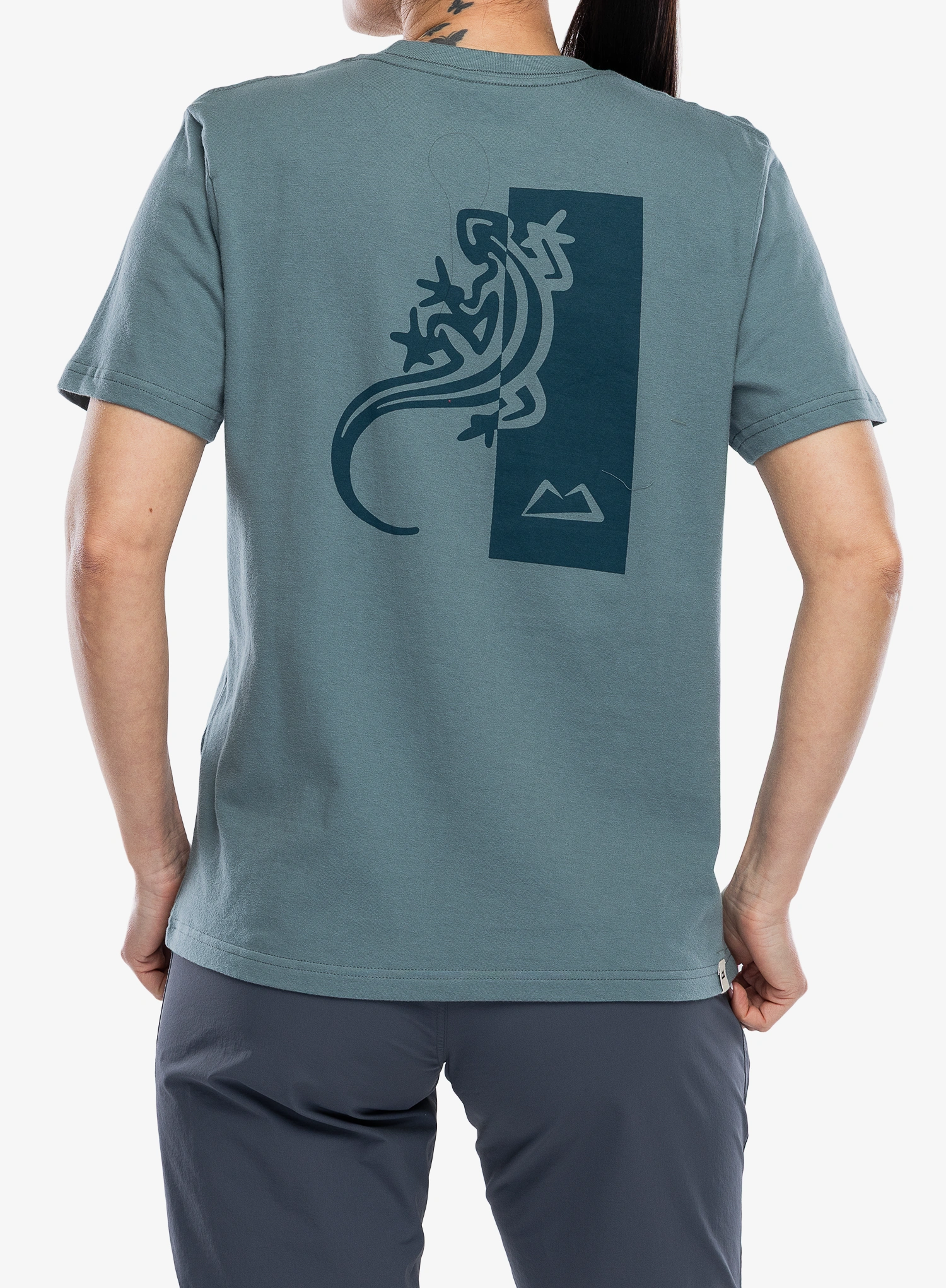 Tricou cu imprimeu femei Mountain Equipment Podus Tee - blue goblin 