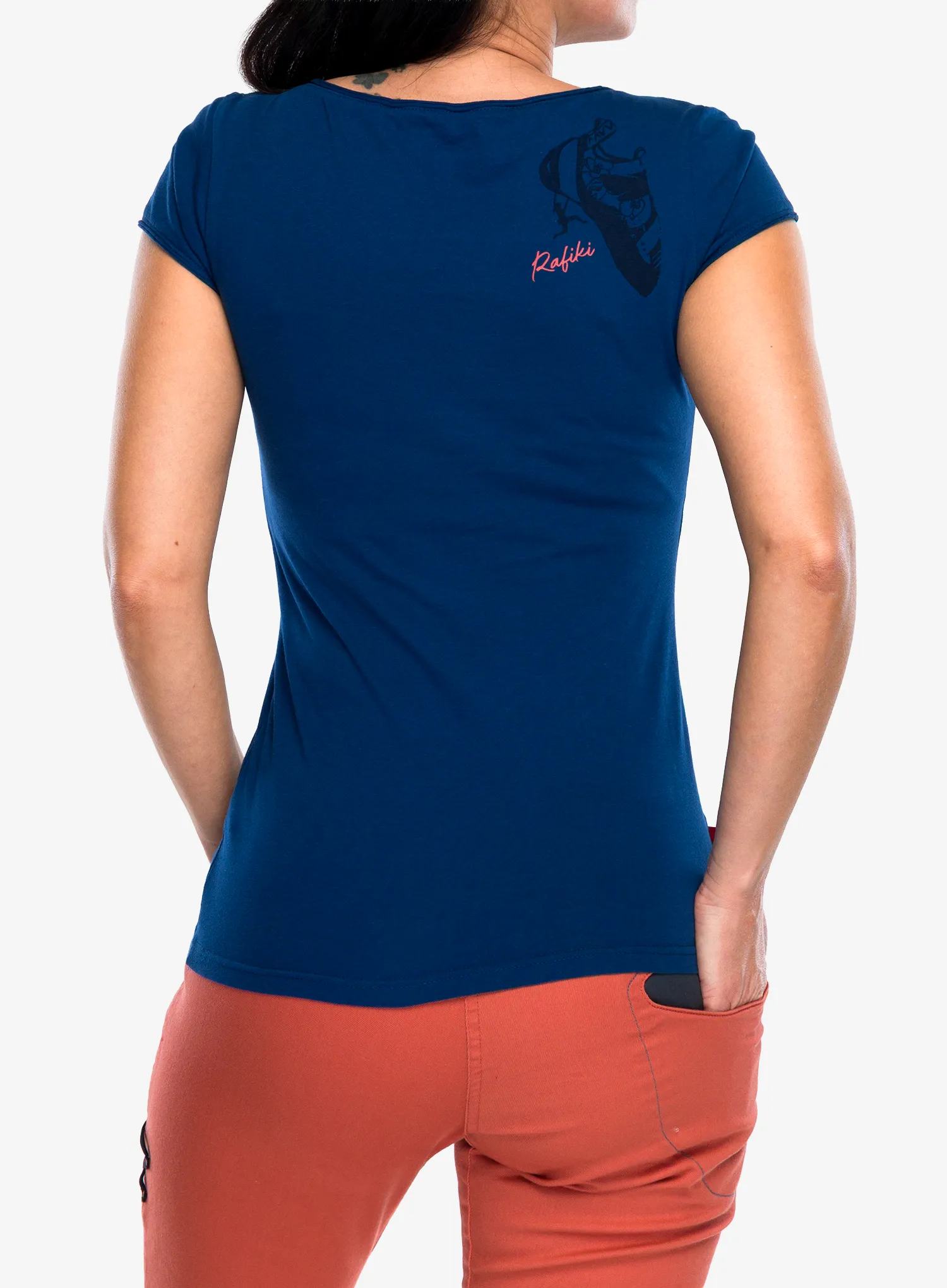 Tricou cu imprimeu femei Rafiki Jay - ensign blue II