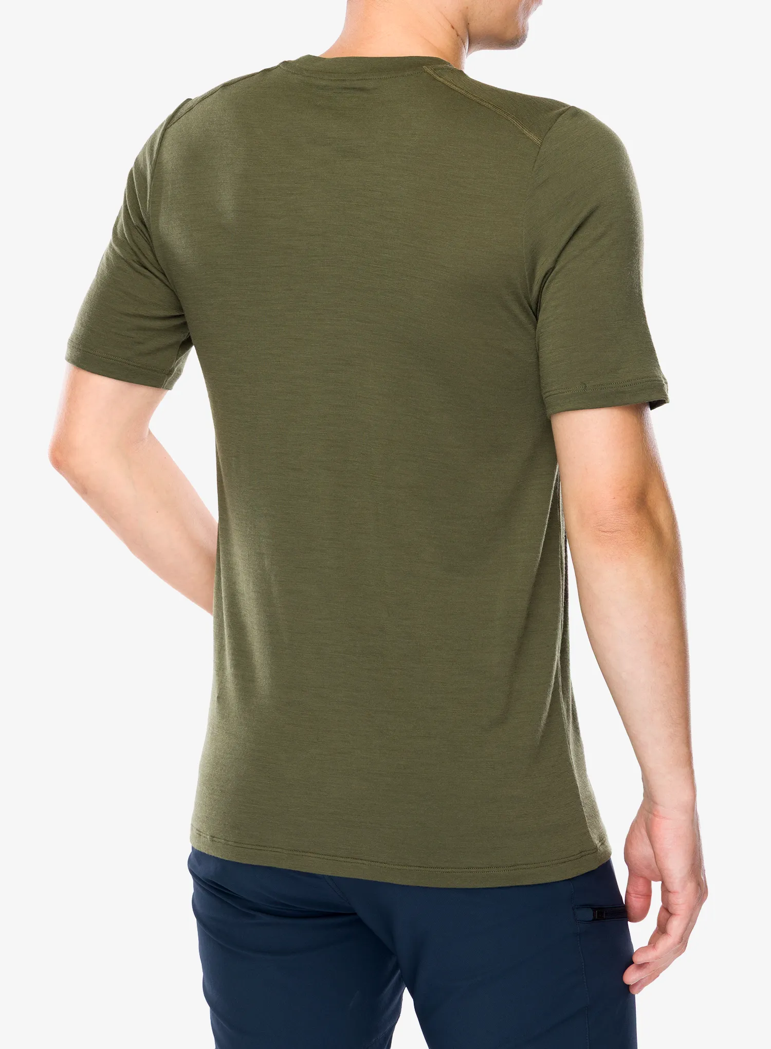 Tricou cu imprimeu Fjallraven Abisko Wool Classic SS - laurel green