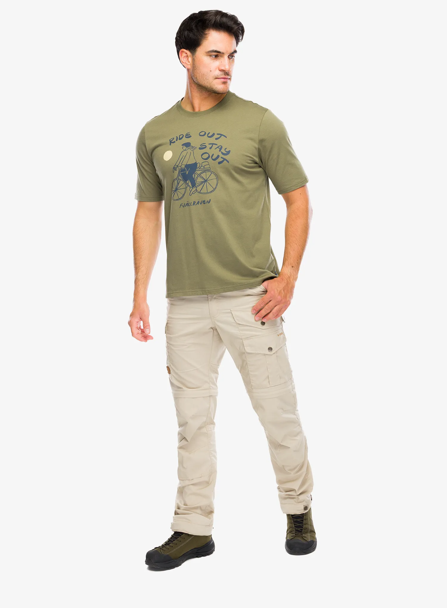 Tricou cu imprimeu Fjallraven Hoja Ivag T-shirt - green