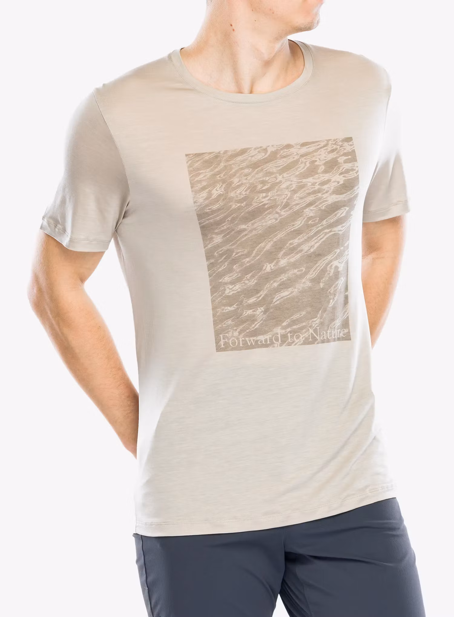 Tricou cu imprimeu Houdini Tree Message Tee - sandstorm