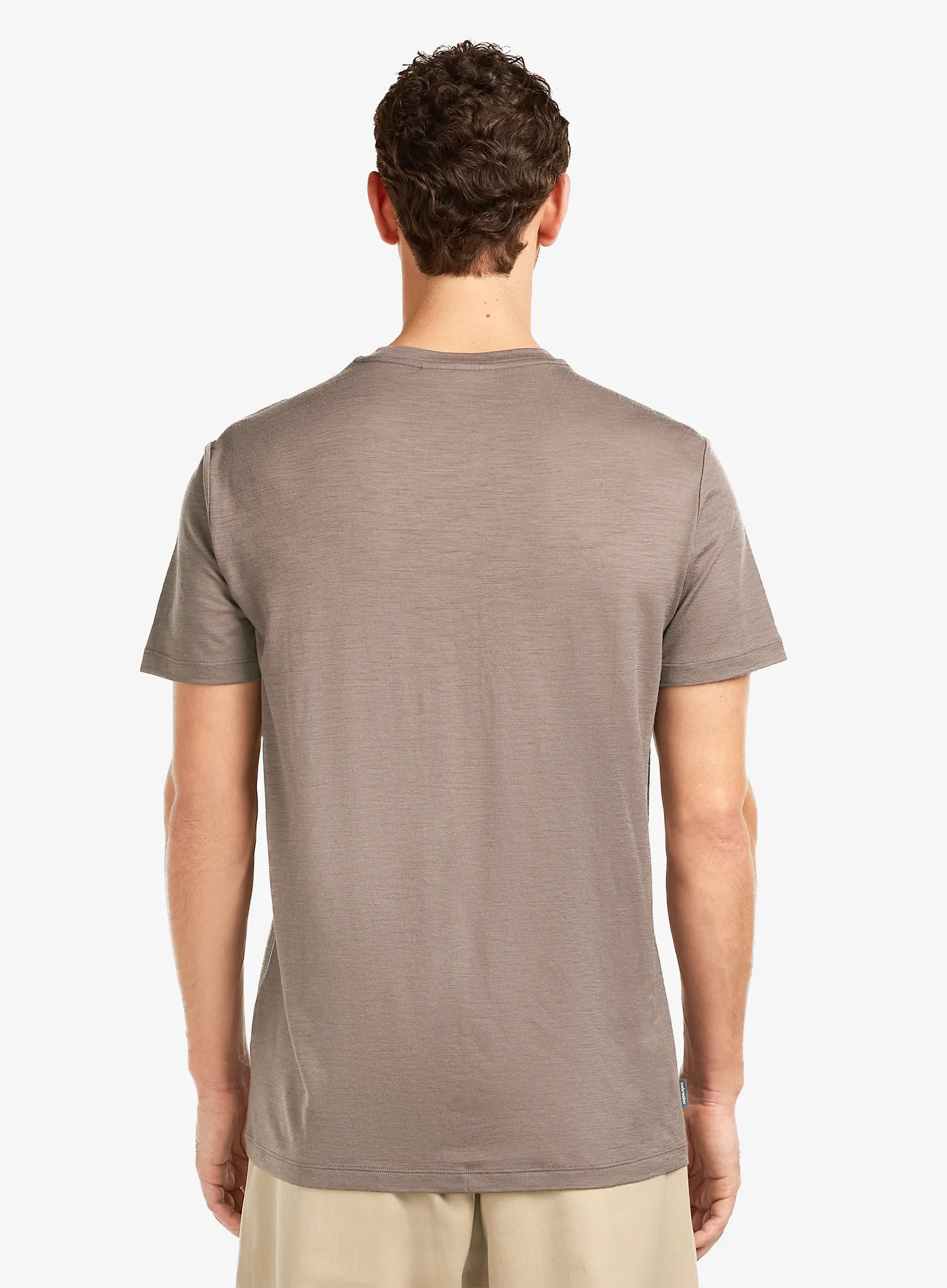 Tricou cu imprimeu Icebreaker Merino 150 Tech Lite SS Tee Elev Line - porcini