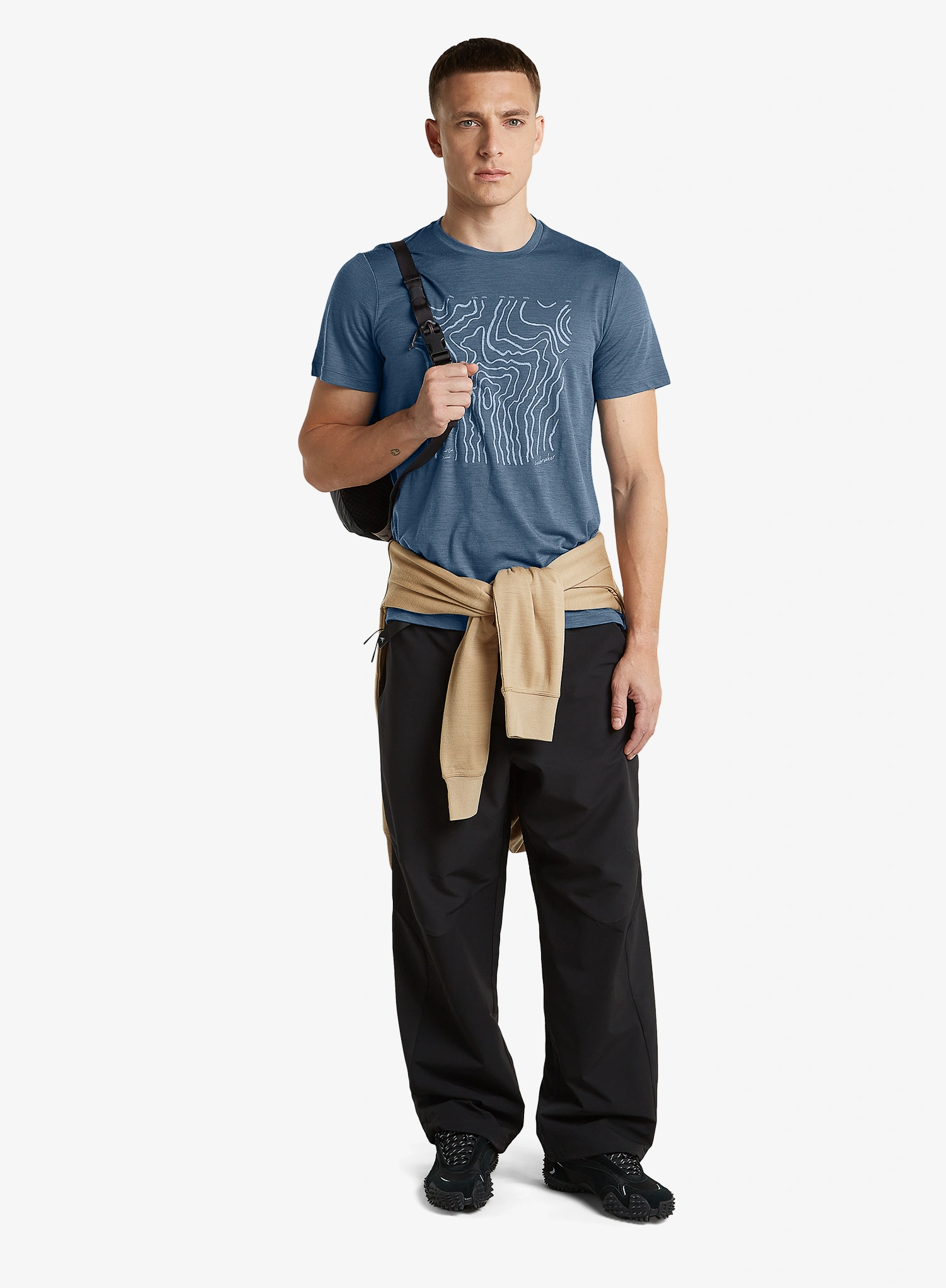 Tricou cu imprimeu Icebreaker Merino 150 Tech Lite SS Tee Great Heights - dawn