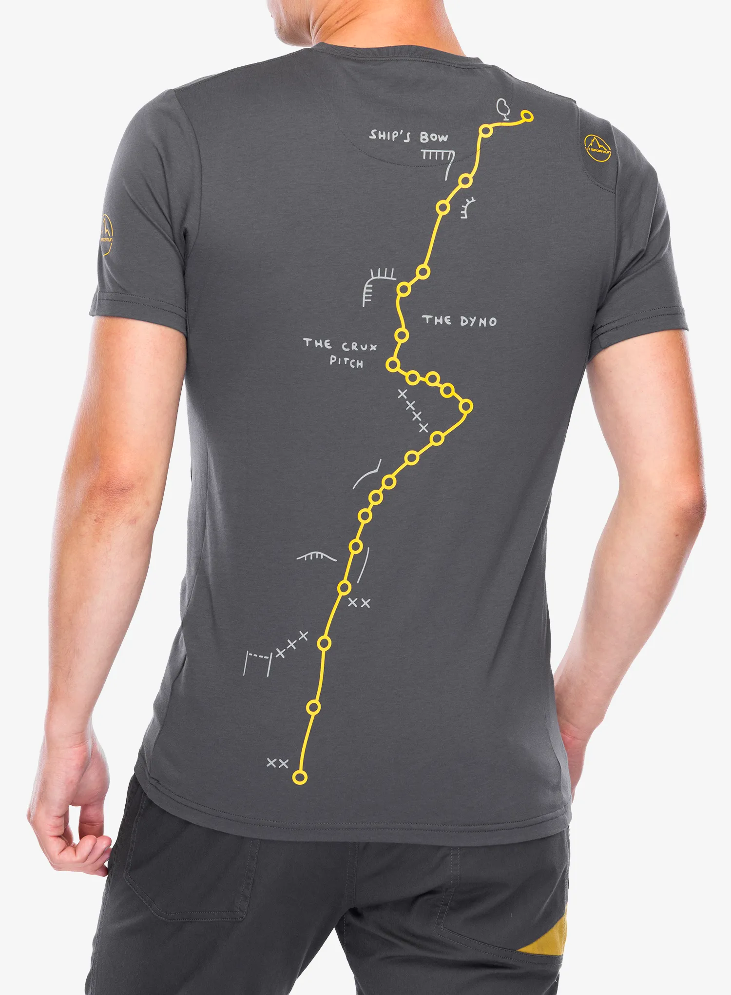 Tricou cu imprimeu La Sportiva Dawn Wall T-Shirt - onyx