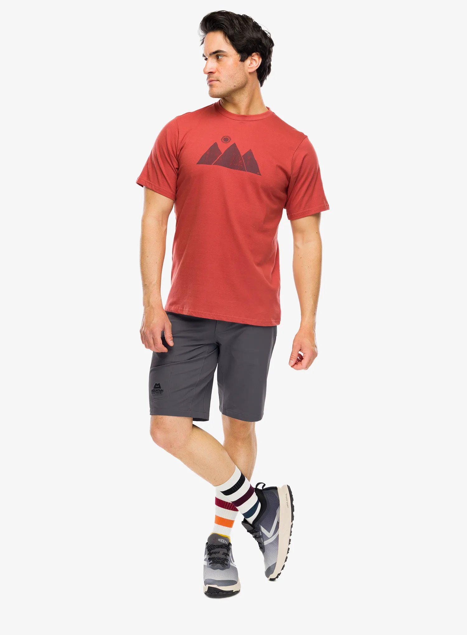 Tricou cu imprimeu Mountain Equipment Mountain Sun Tee - etruscan red