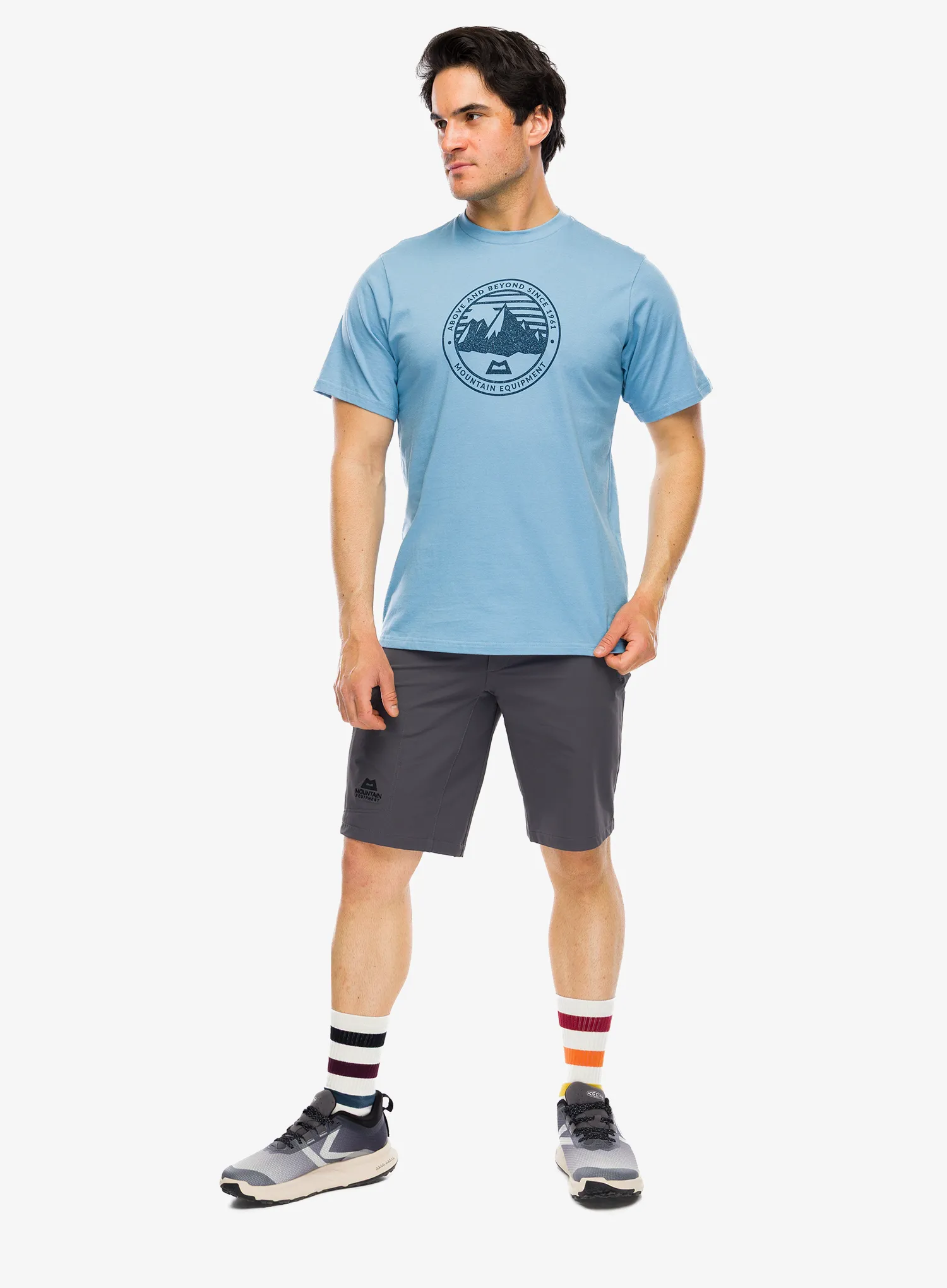 Tricou cu imprimeu Mountain Equipment Roundel Tee - heritage blue