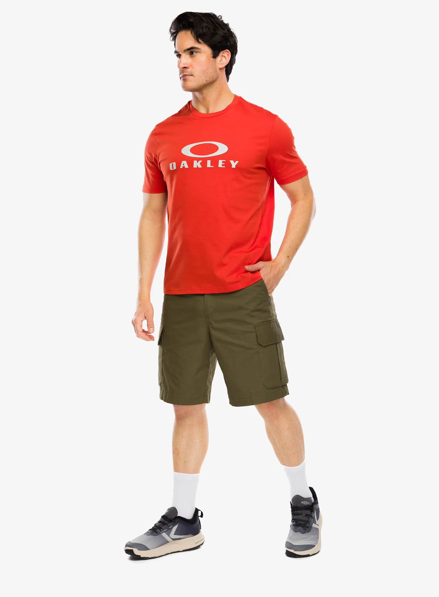 Tricou cu imprimeu Oakley O Bark 2.0 - aviator orange