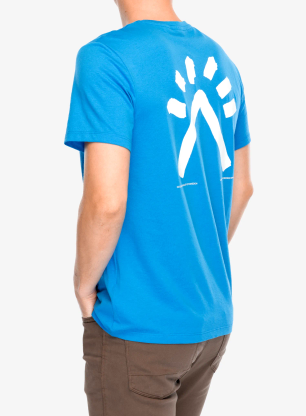 Tricou cu imprimeu Peak Performance Explore Graphic Tee - brilliant blue