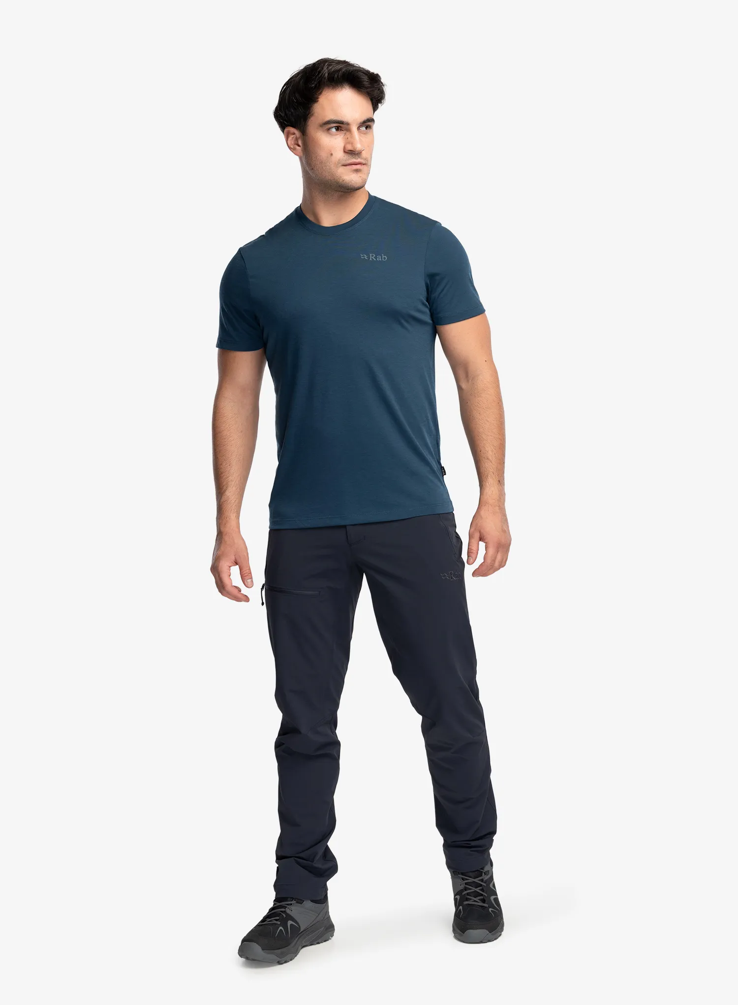 Tricou cu imprimeu Rab Crimp Elevation Tee - tempest blue