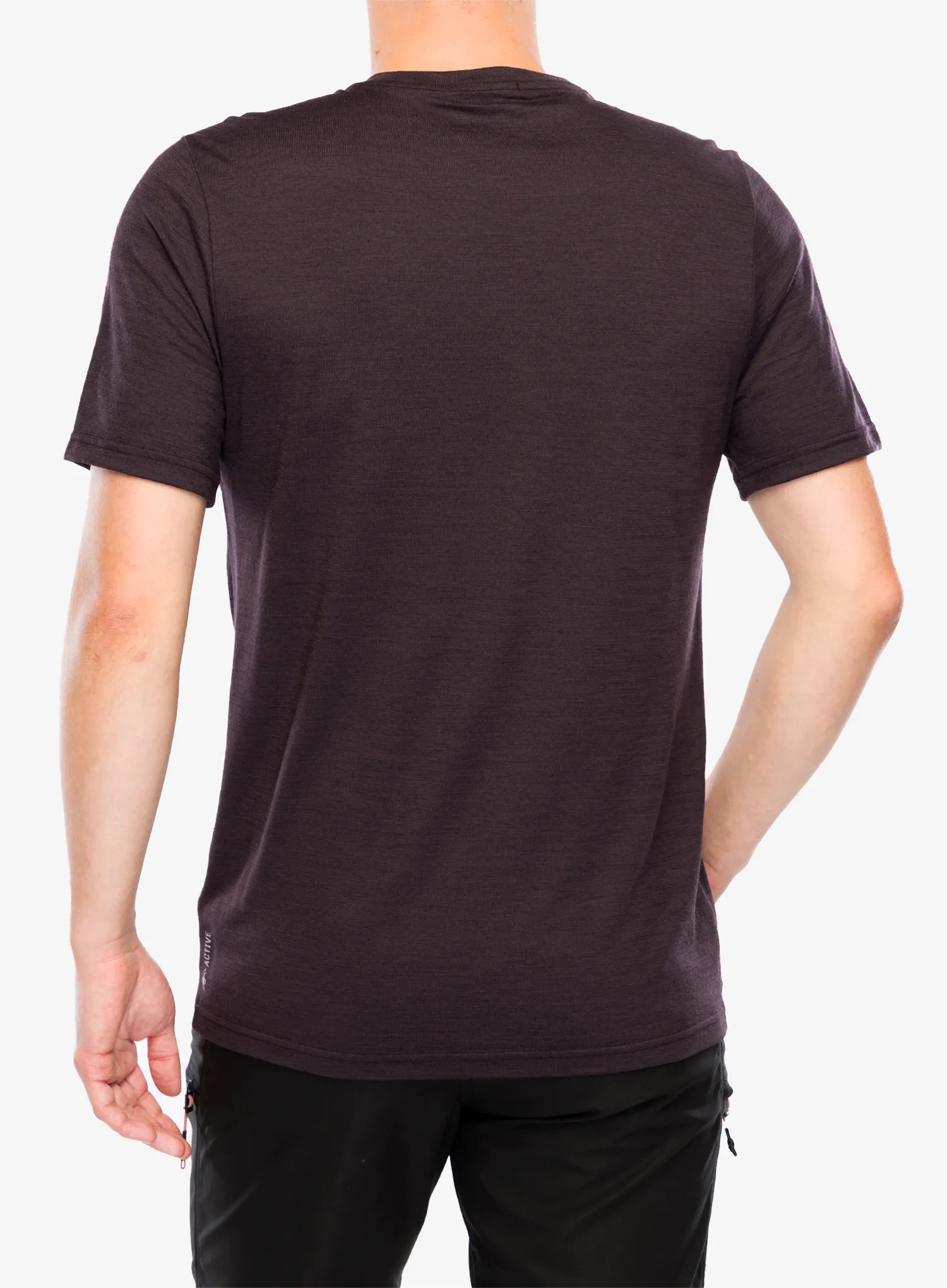 Tricou cu imprimeu Smartwool Peak Energy Active Short Sleeve Graphic Tee - mink heather