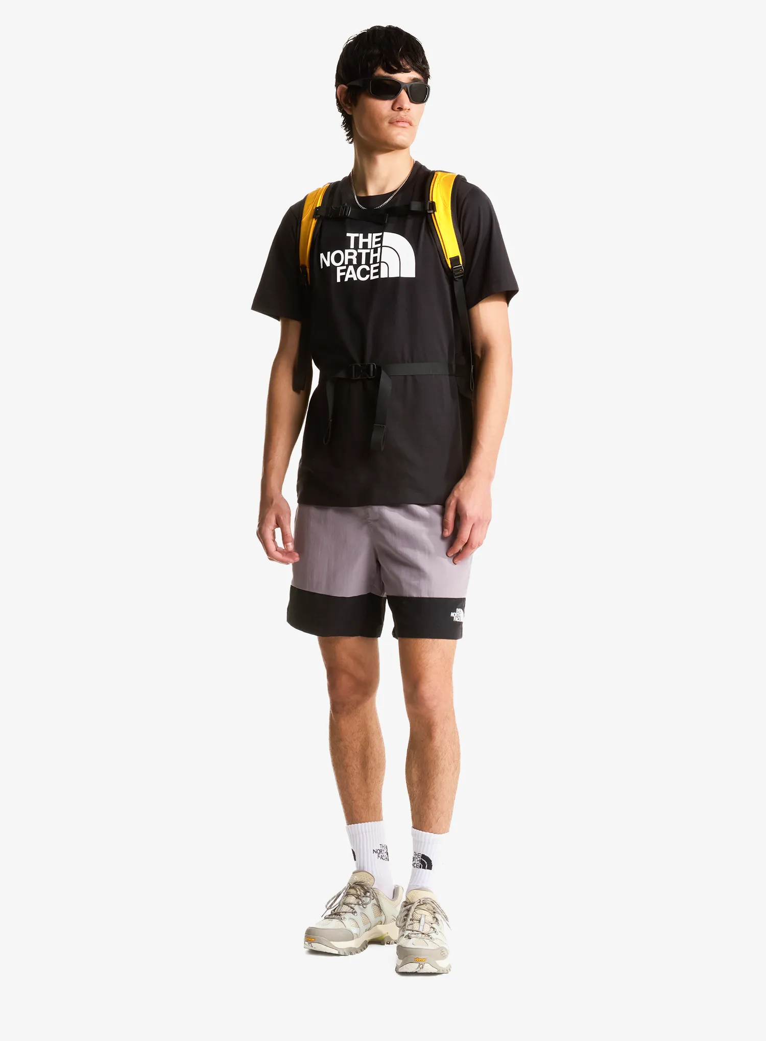 Tricou cu imprimeu The North Face Evolution Half Dome Regular SS - black/white