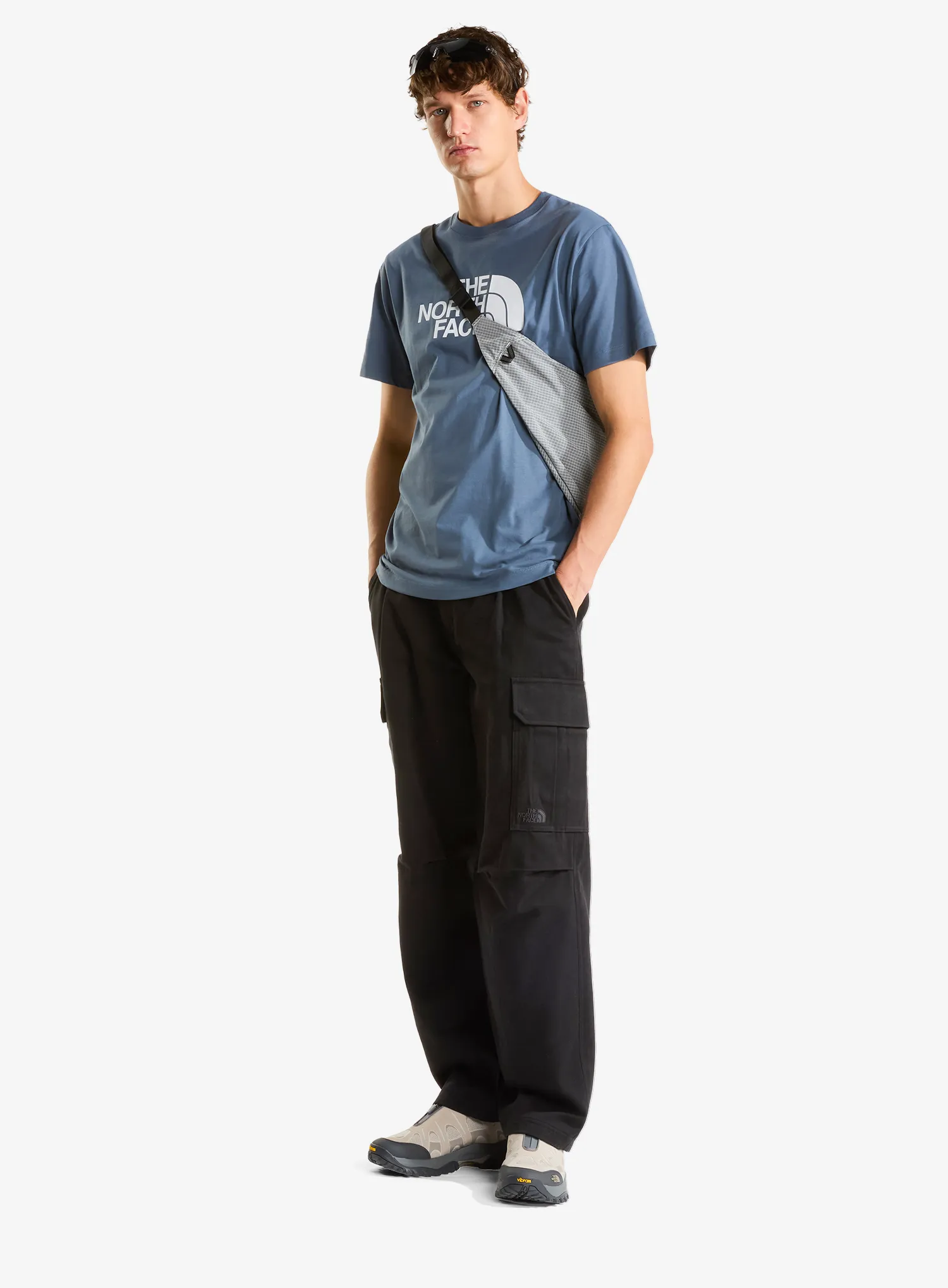 Tricou cu imprimeu The North Face Evolution Half Dome Regular SS - granite grey