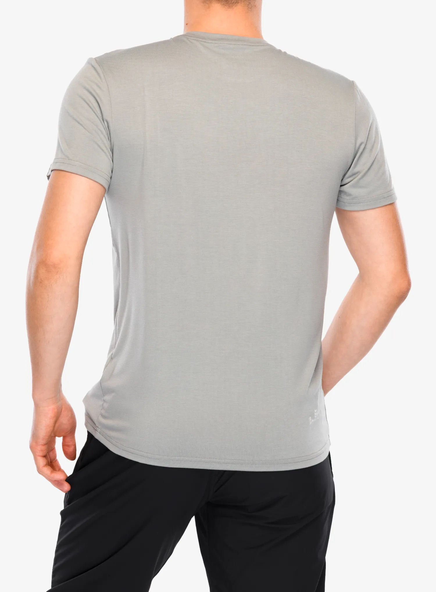 Tricou cu imprimeu Viking Lenta Bamboo Light - light grey