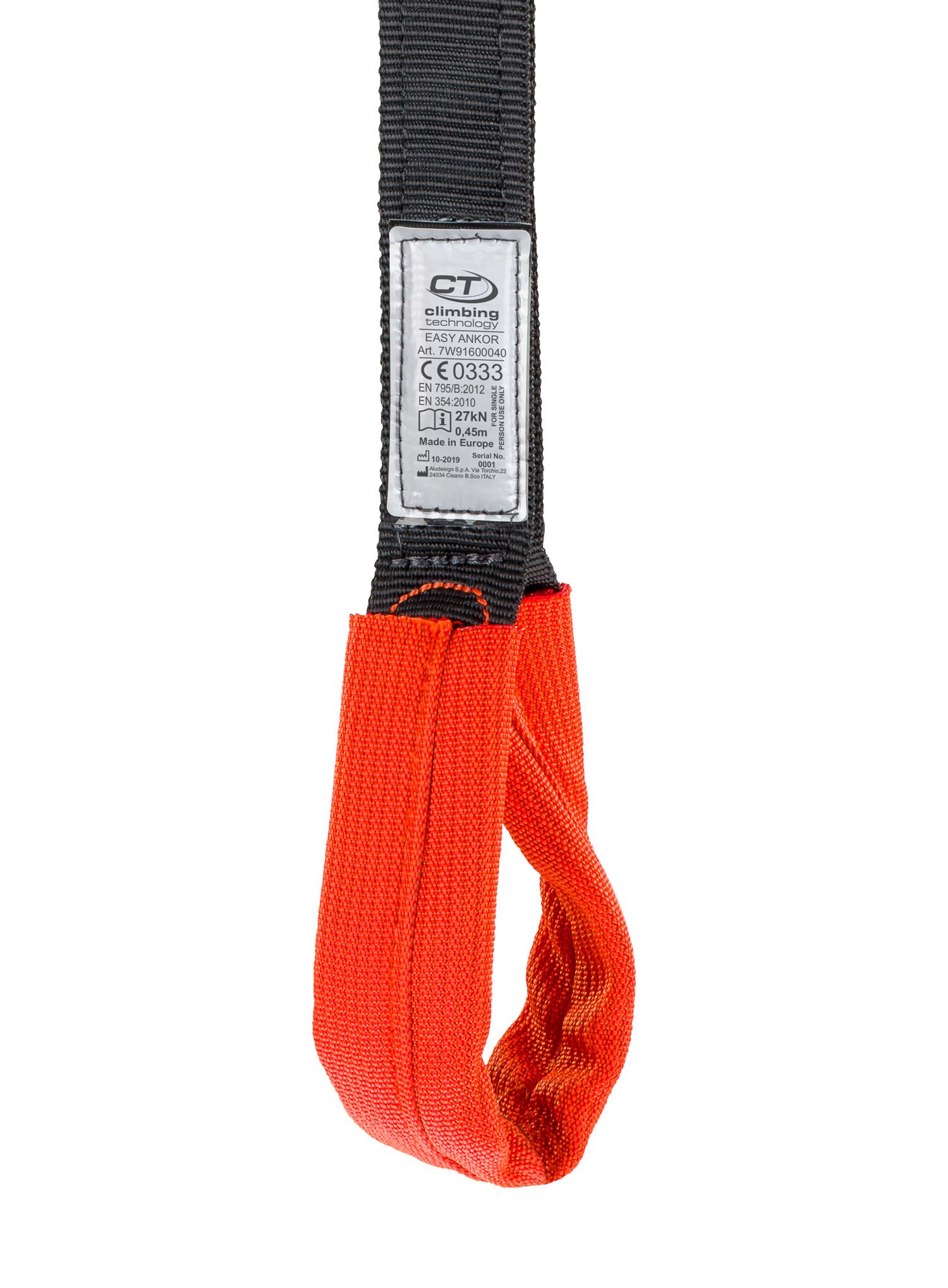 Ancoră cu bandă Climbing Technology/SKYLOTEC Easy Ankor 40cm - black