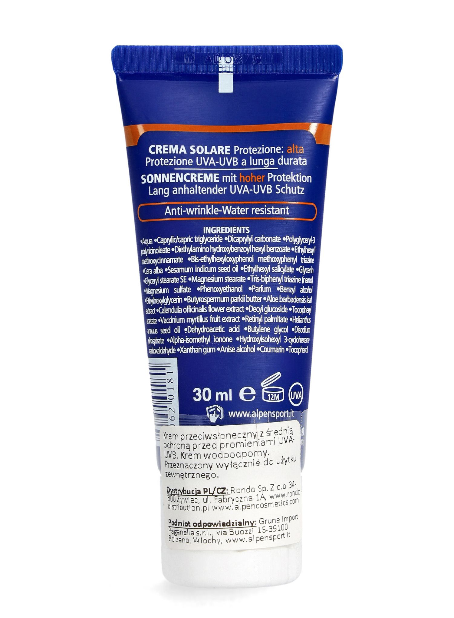 Crema cu filtru Alpen Sun Cream F30