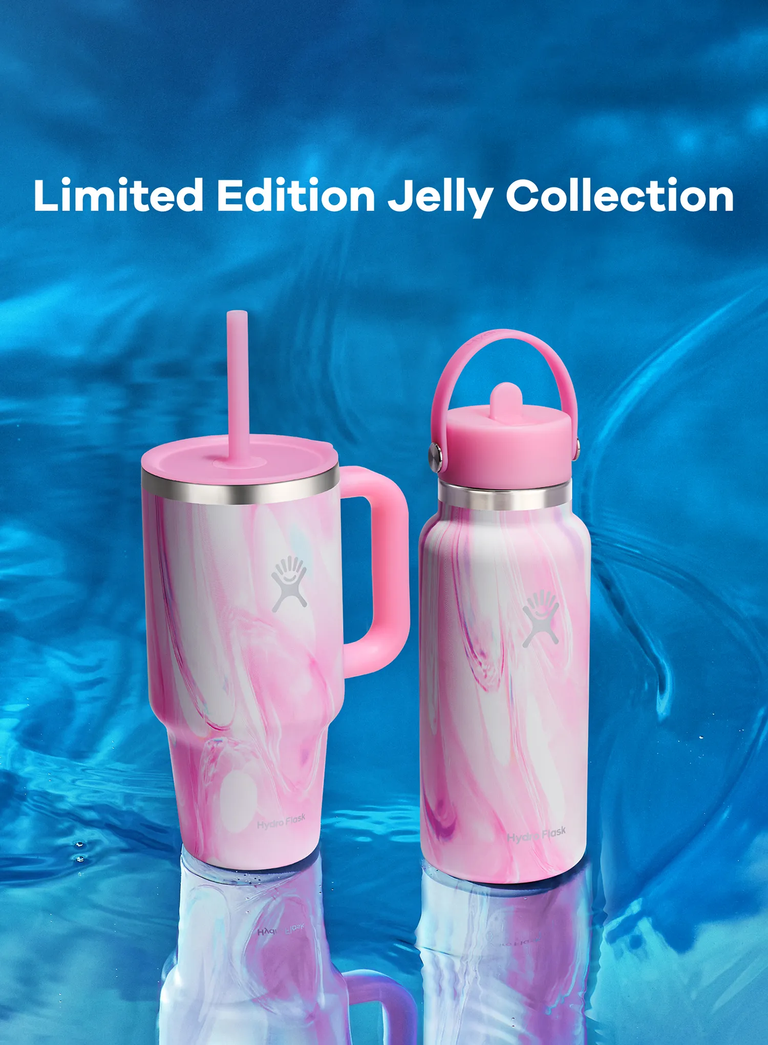 Cana termica Hydro Flask 32 oz Travel Tumbler (946 ml) - jelly pink