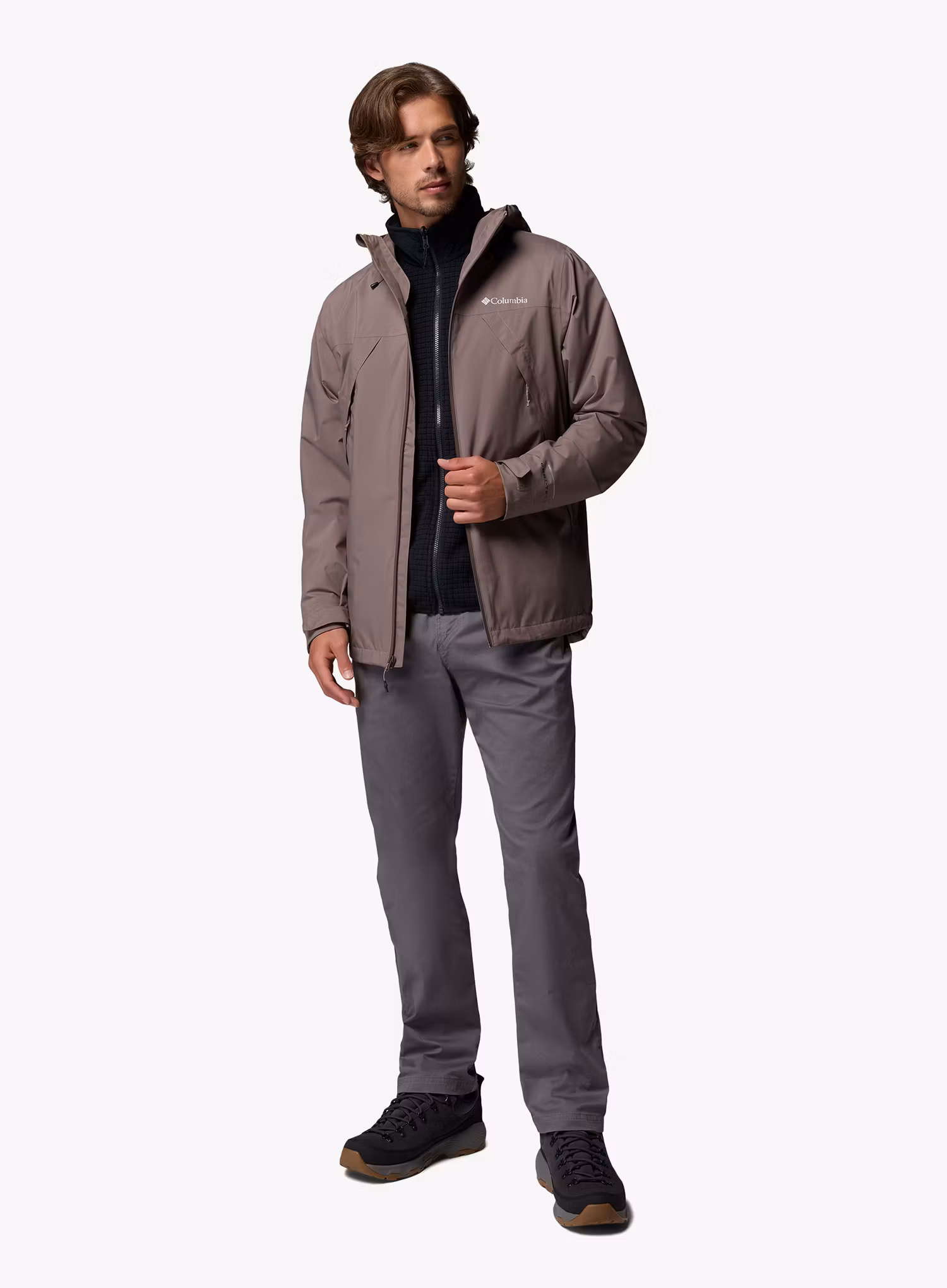 Geaca 3 in 1 Columbia Trailborne Interchange Jacket - iron