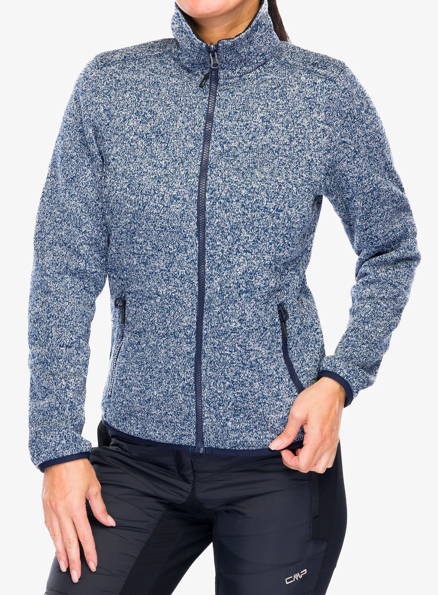 Geaca 3 in 1 femei CMP Page Jacket Zip Hood Detachble Inn.Jacket - black blue
