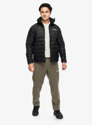 Geaca adidas TERREX Xperior CLIMAWARM+ Down Hooded Jacket - black