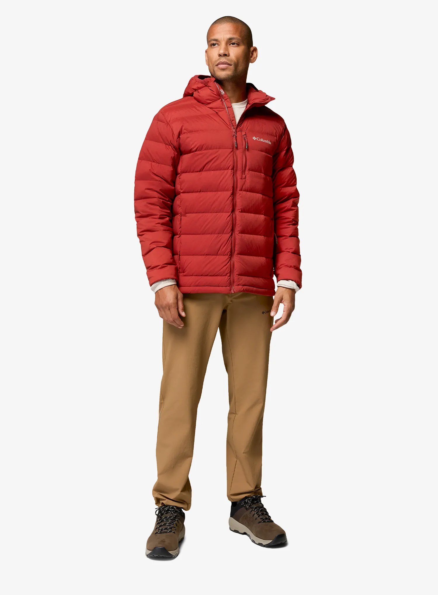 Geaca Columbia Drift Peak Stretch Down Hooded Jacket - red oxide
