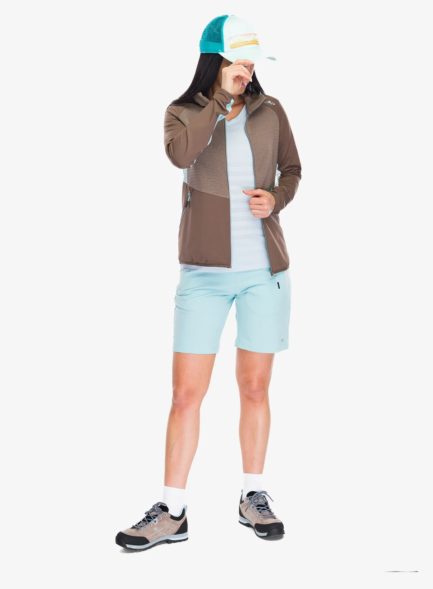 Geaca femei CMP Omber Jacket Fix Hood - toffee