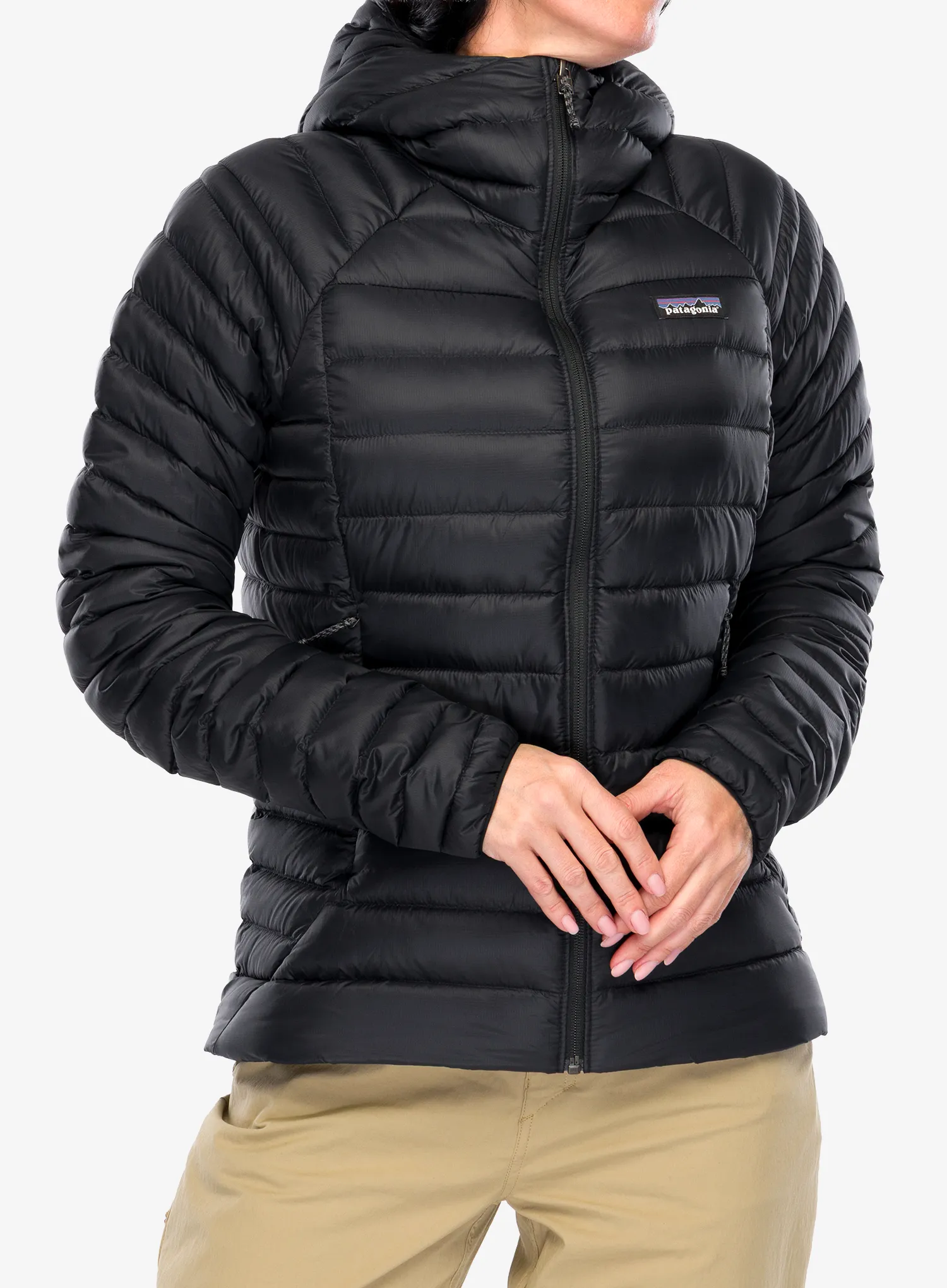 Geaca femei Patagonia Down Sweater Hoody - black