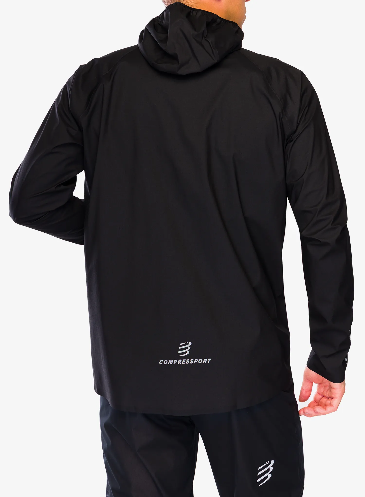 Geaca alergare Compressport Thunderstorm Waterproof Jacket - black
