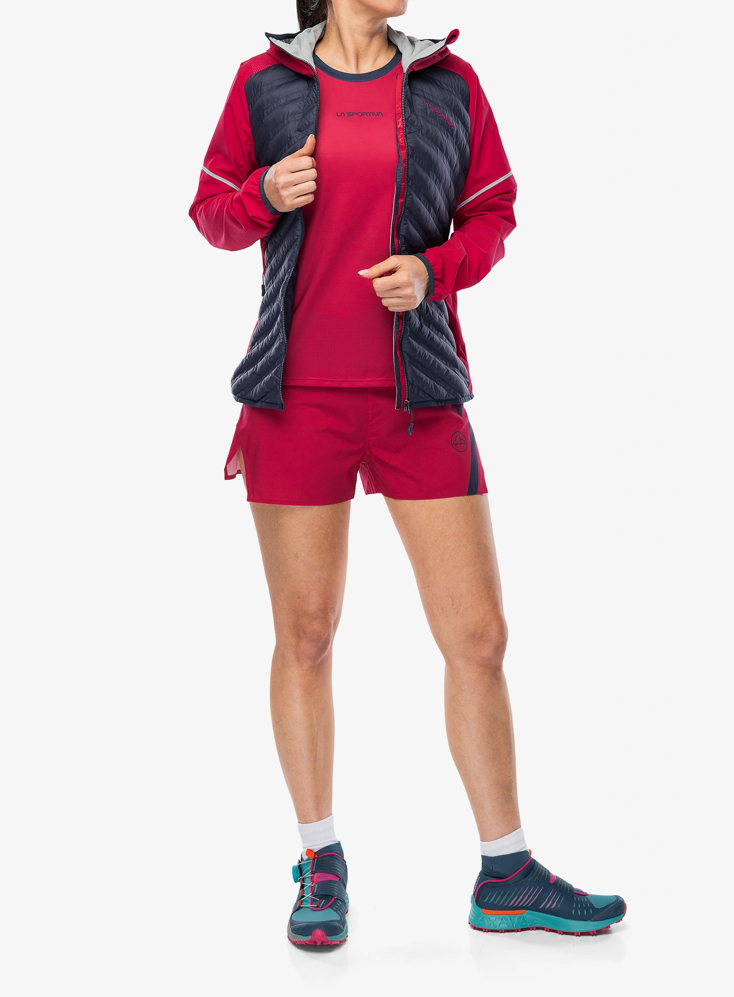 Geaca alergare femei La Sportiva Koro Jacket - night sky/azalea
