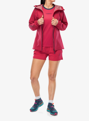 Geaca alergare femei La Sportiva Pocketshell Jacket - azalea/night sky