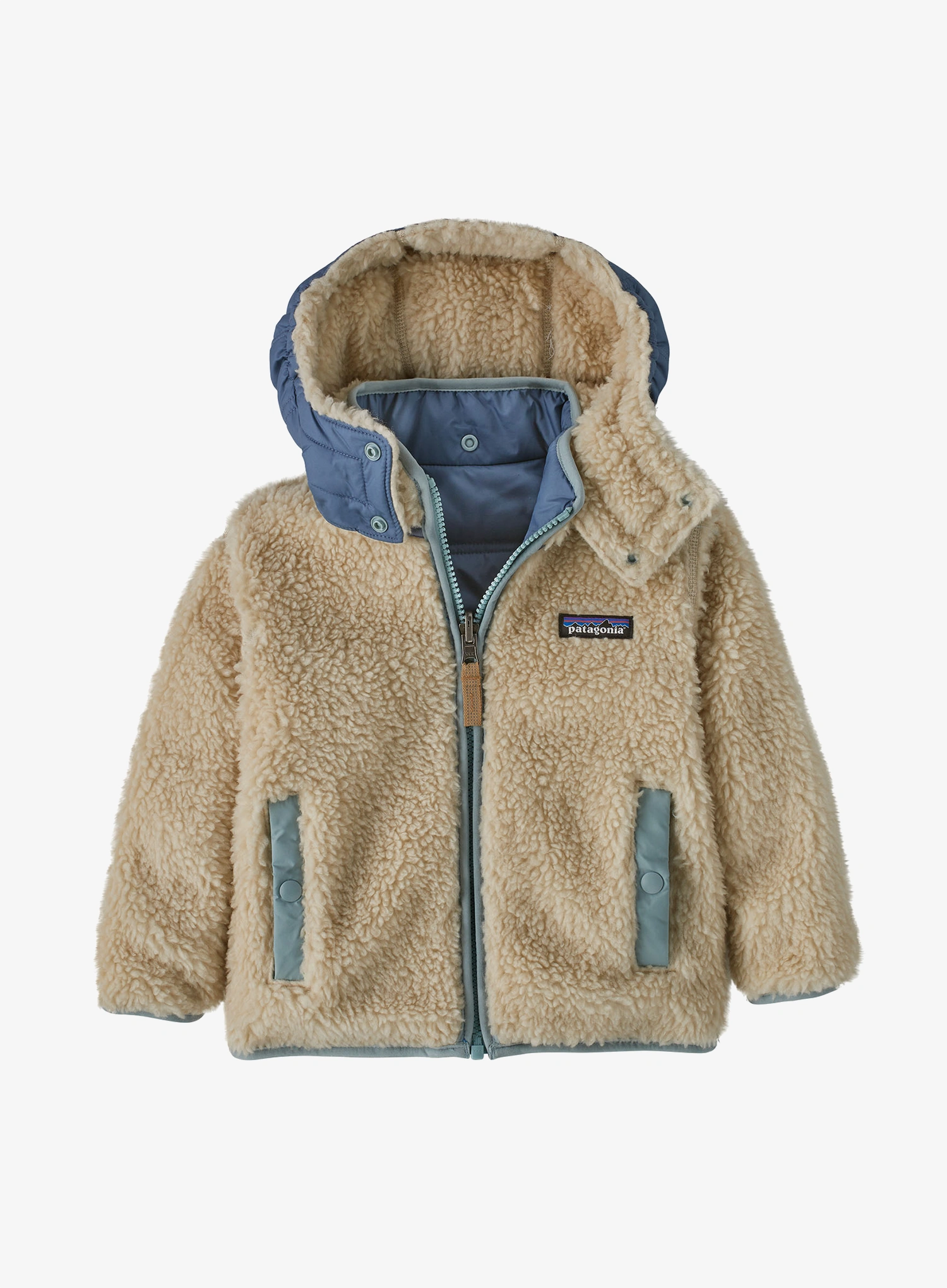 Geacă pentru copii Patagonia Reversible Tribbles Hoody - endless blue