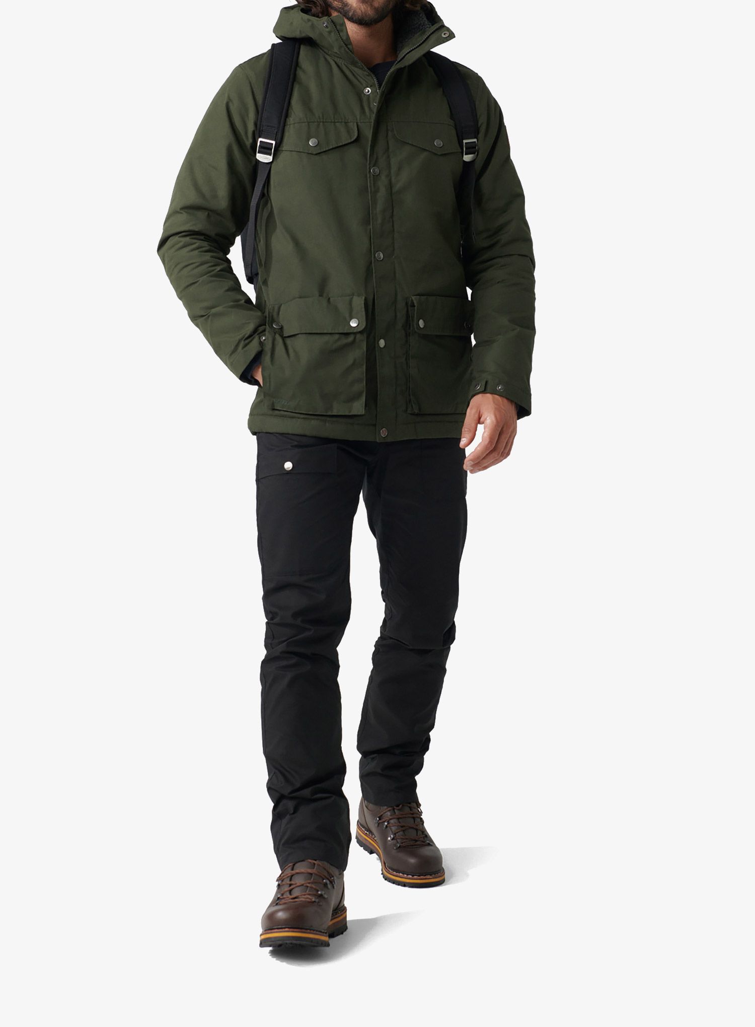 Geaca barbati Fjallraven Greenland Winter Jacket - deep forest