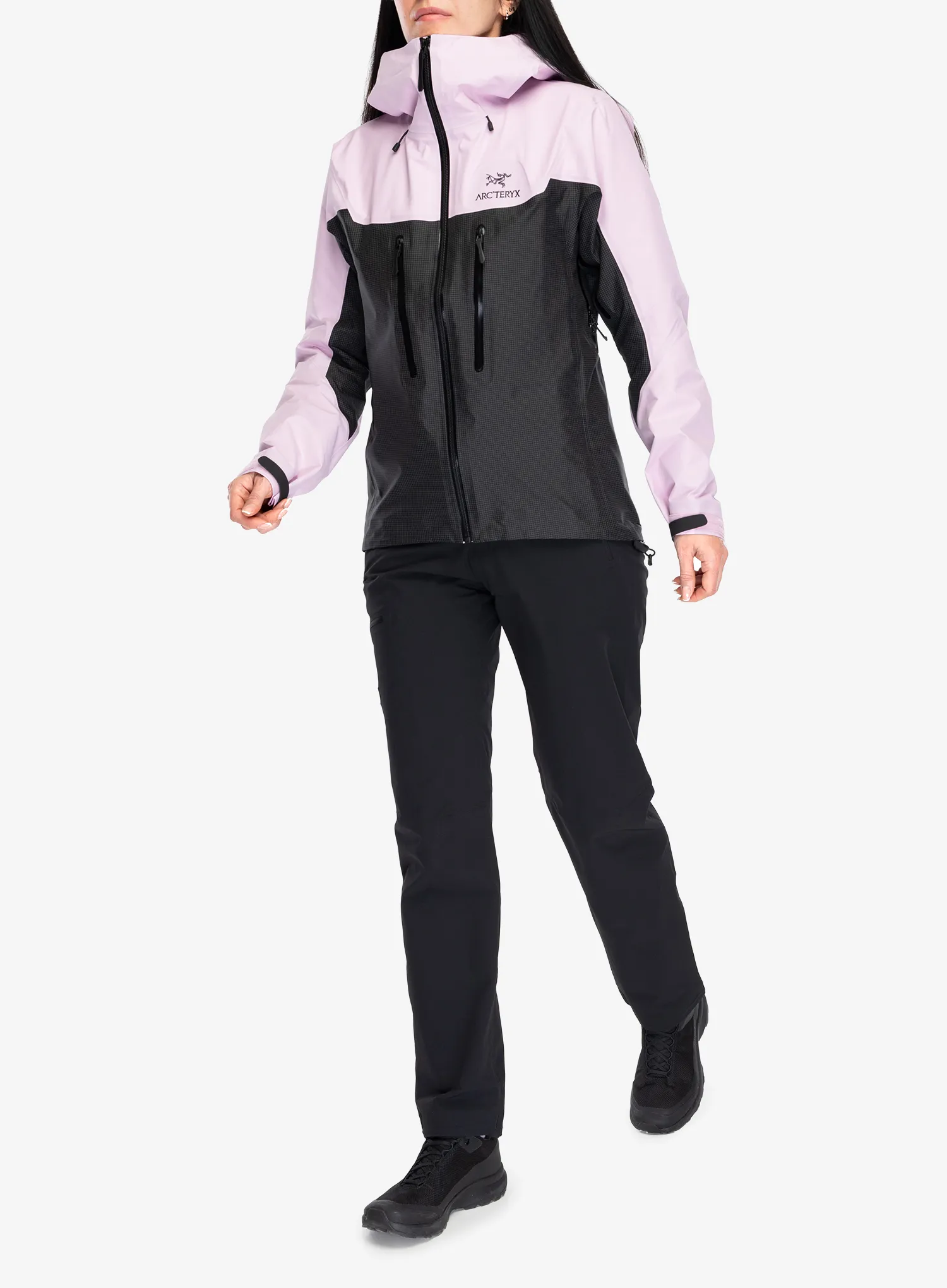 Geaca GORE-TEX femei Arcteryx Alpha Jacket - pineberry/black