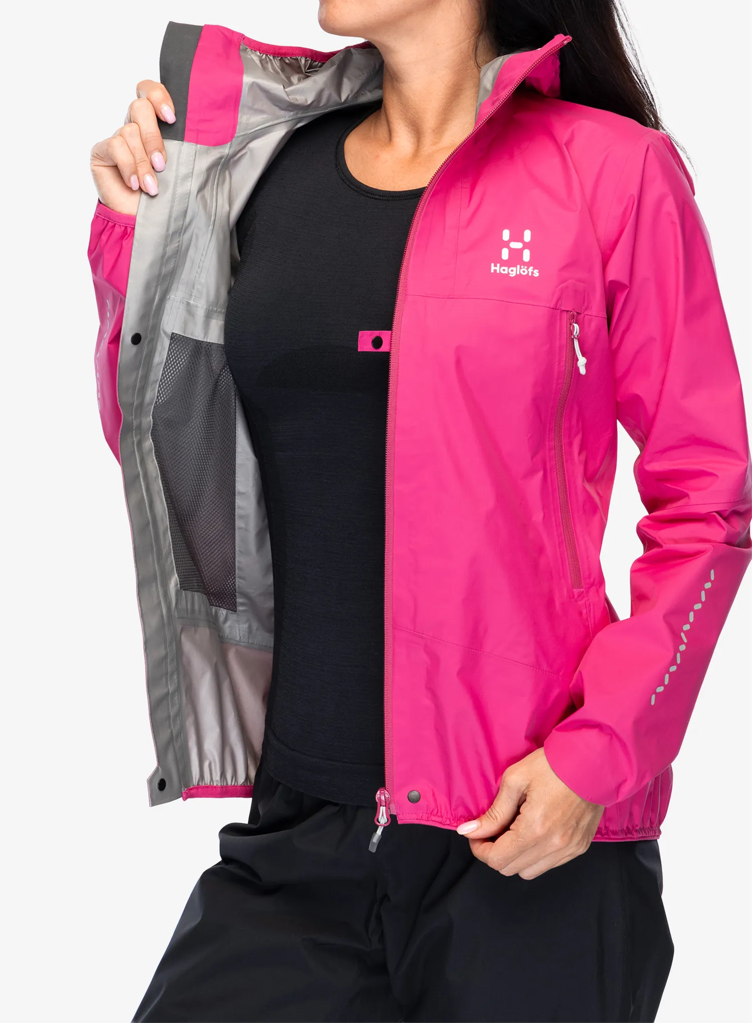 Geaca GORE-TEX femei Haglofs L.I.M. GTX Jacket - ultra pink | 8a.ro